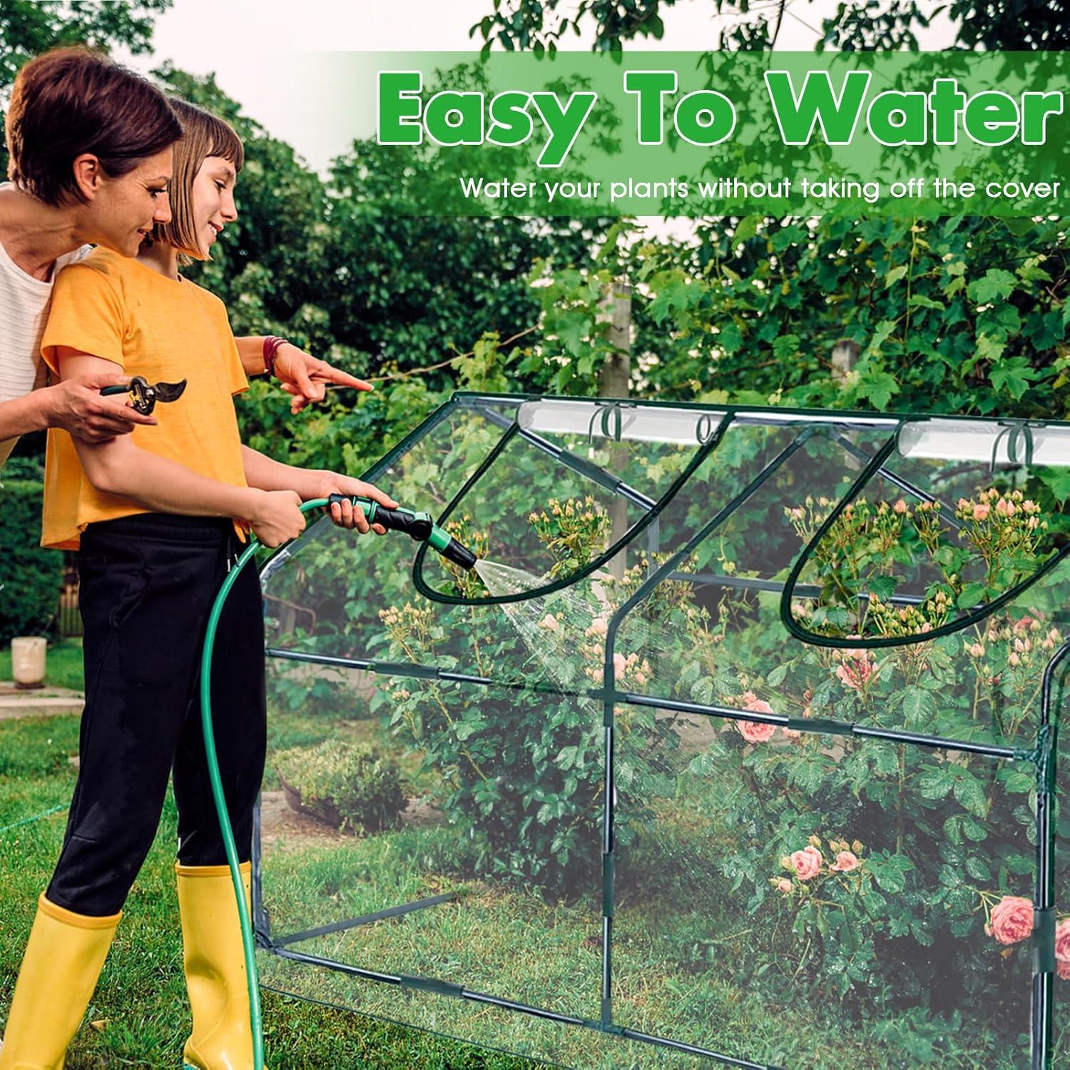 Mini Invernadero Portátil KBOROVER 180x91x91 cm Transparente