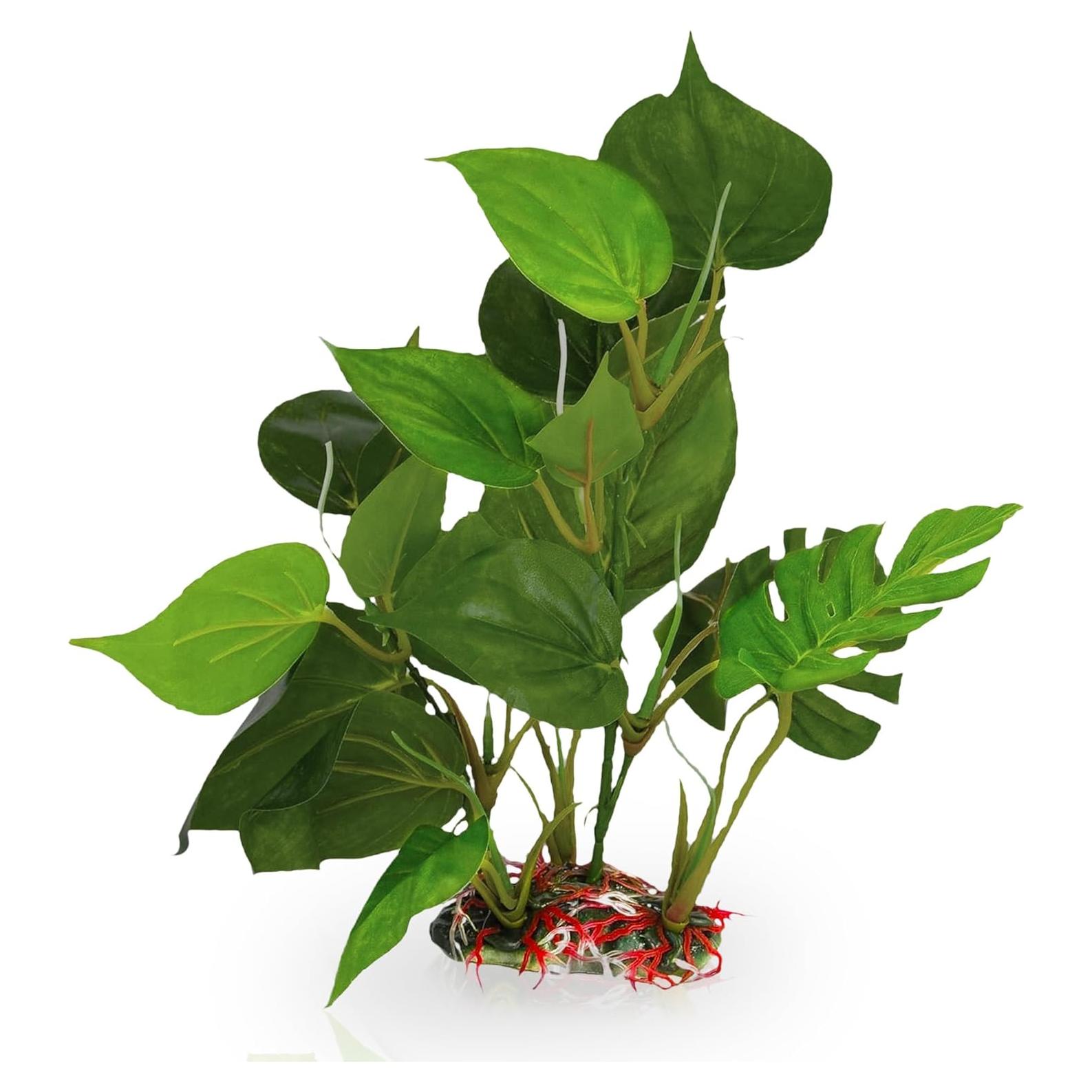 Planta de Hoja Plástica SunGrow 25.4 cm para Acuario