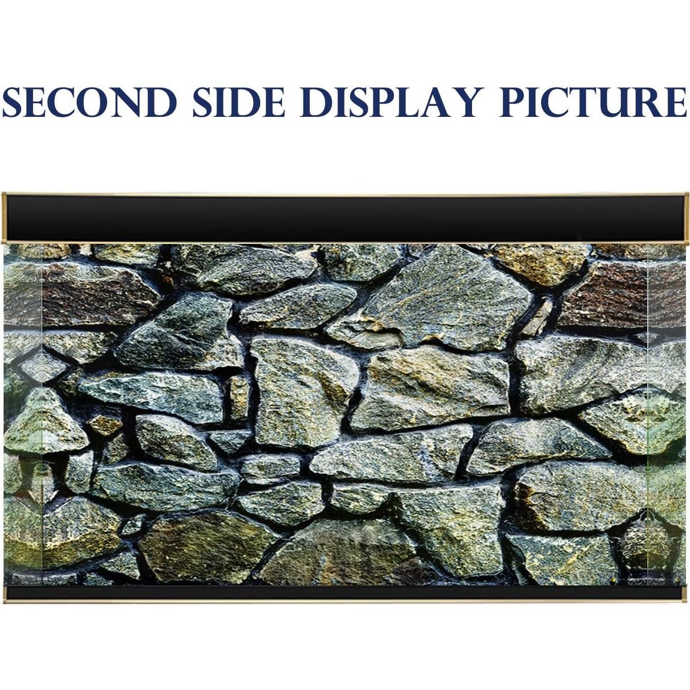 Fondo de Acuario Doble Cara ELEBOX 3D 30x81 cm PVC