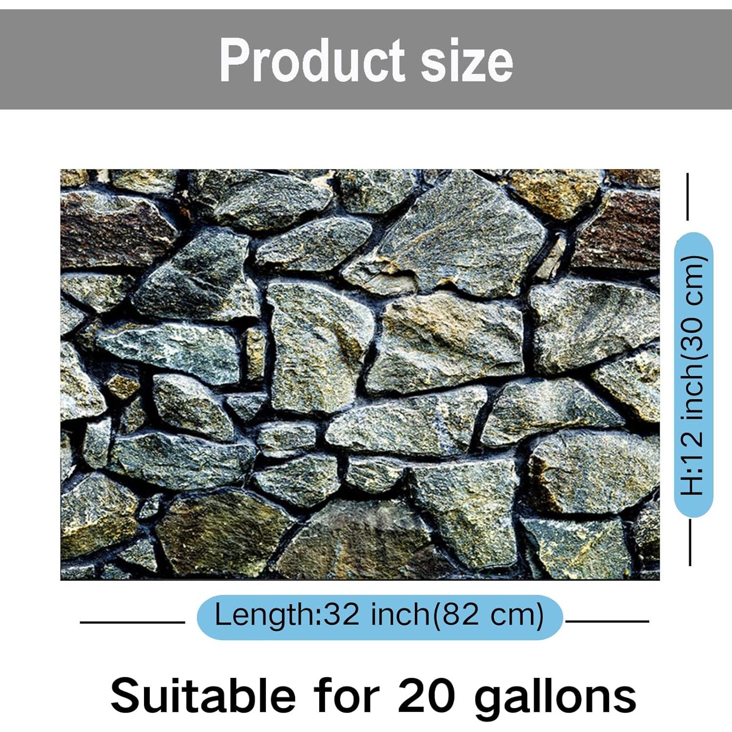 Fondo de Acuario Doble Cara ELEBOX 3D 30x81 cm PVC