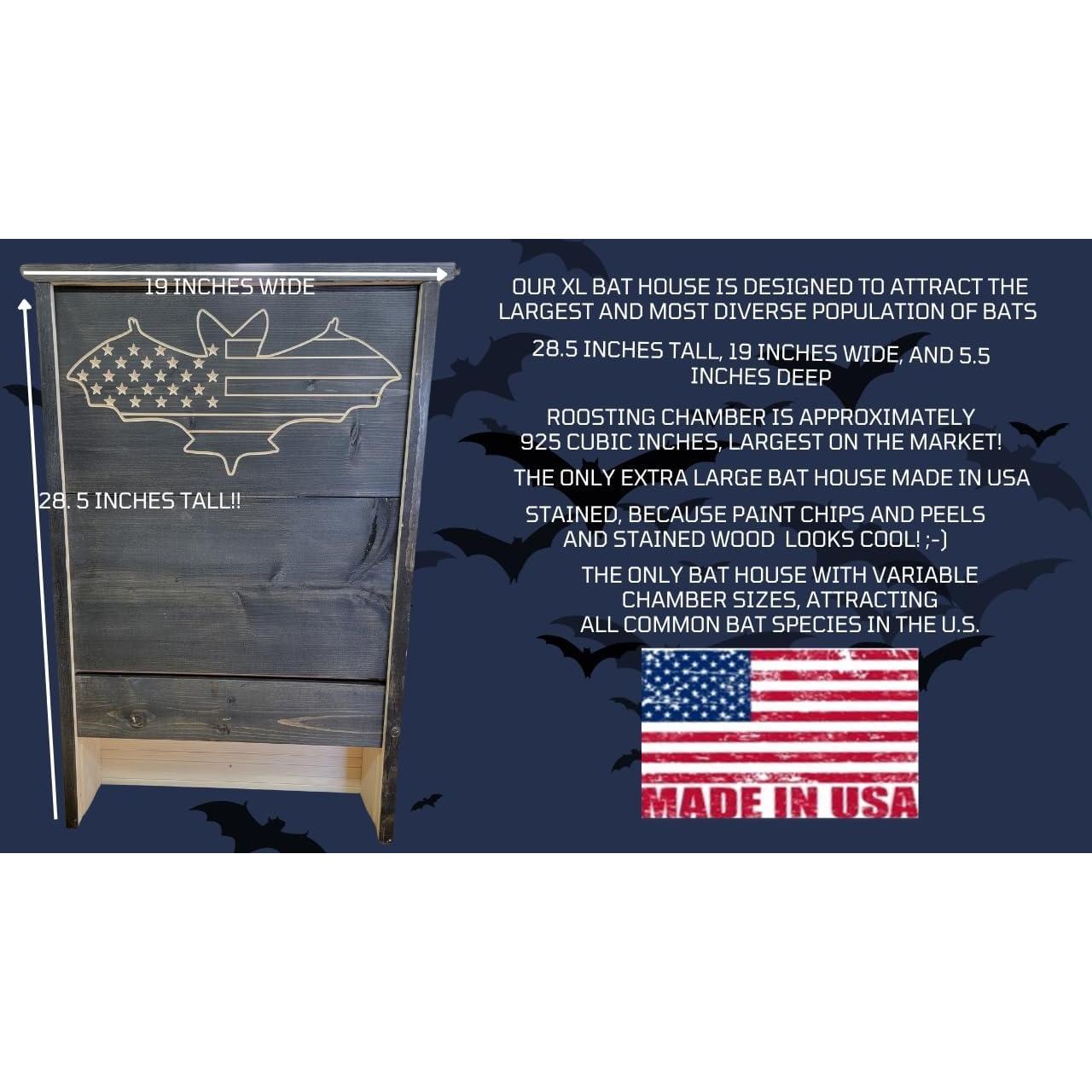 Casa para Murciélagos XL 3 Cámaras Applewood Outdoor - Pino Negro