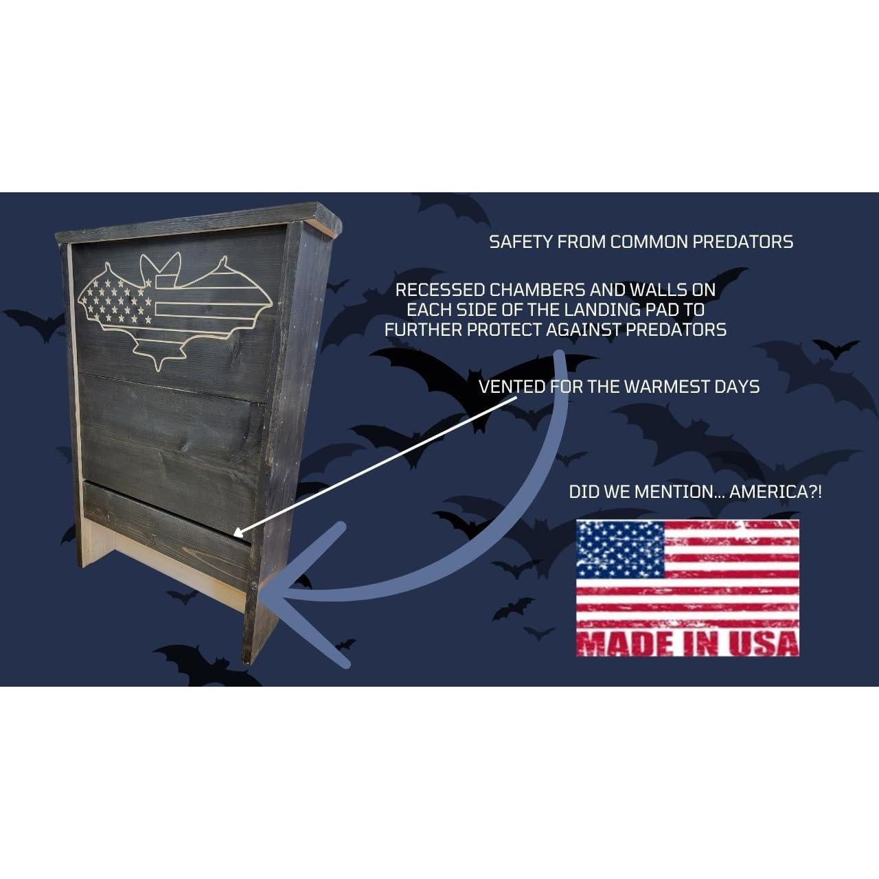 Casa para Murciélagos XL 3 Cámaras Applewood Outdoor - Pino Negro