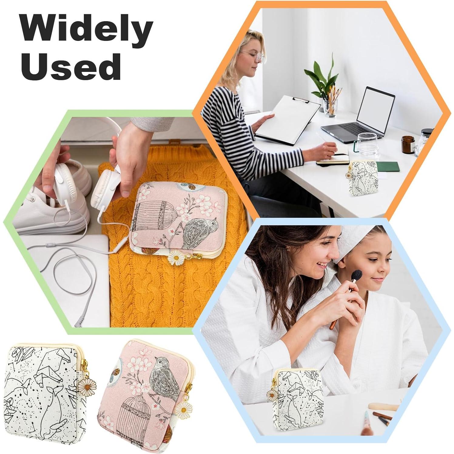 Bolsa de Almacenamiento Menstrual Cobee 2PCS Pájaro 12x12cm