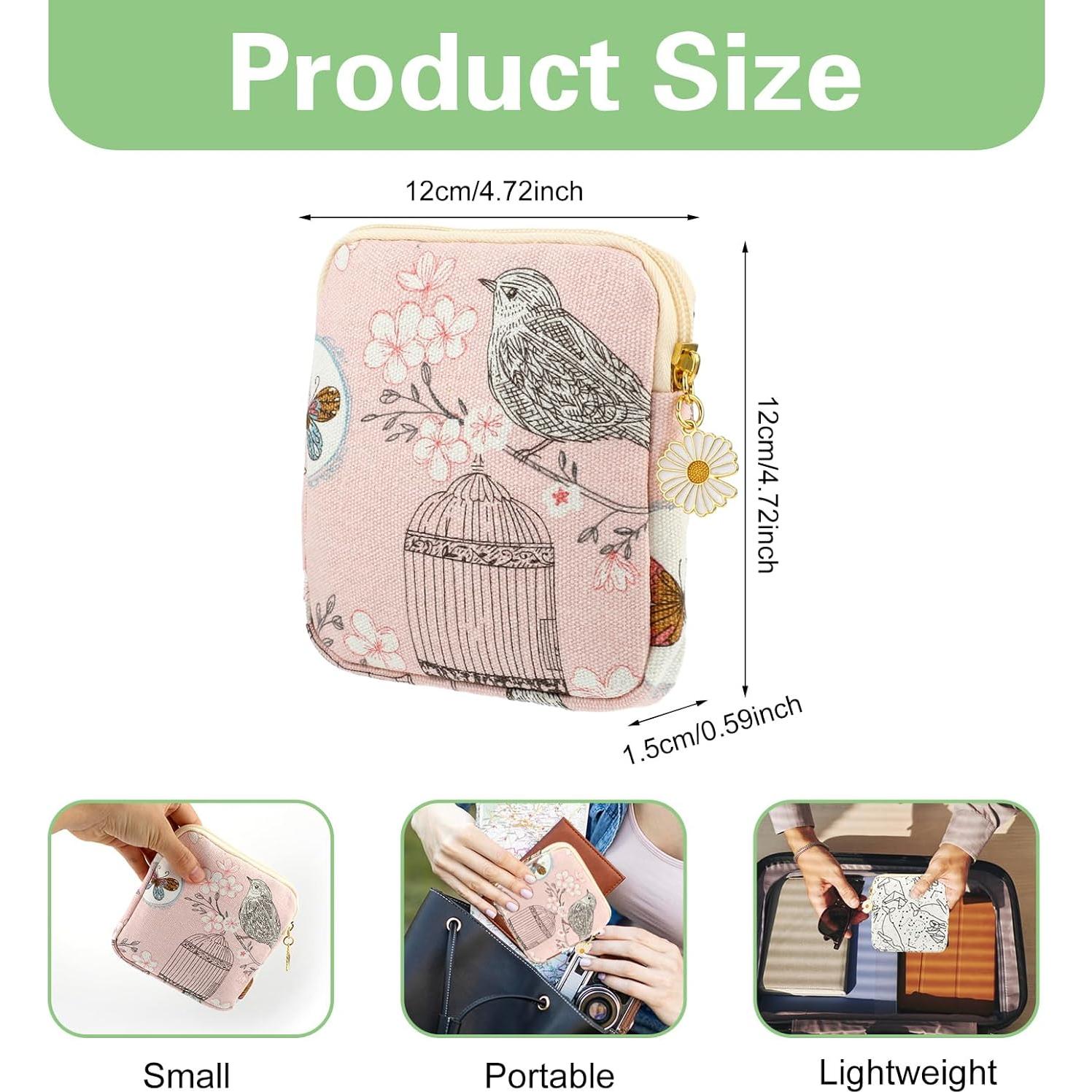 Bolsa de Almacenamiento Menstrual Cobee 2PCS Pájaro 12x12cm