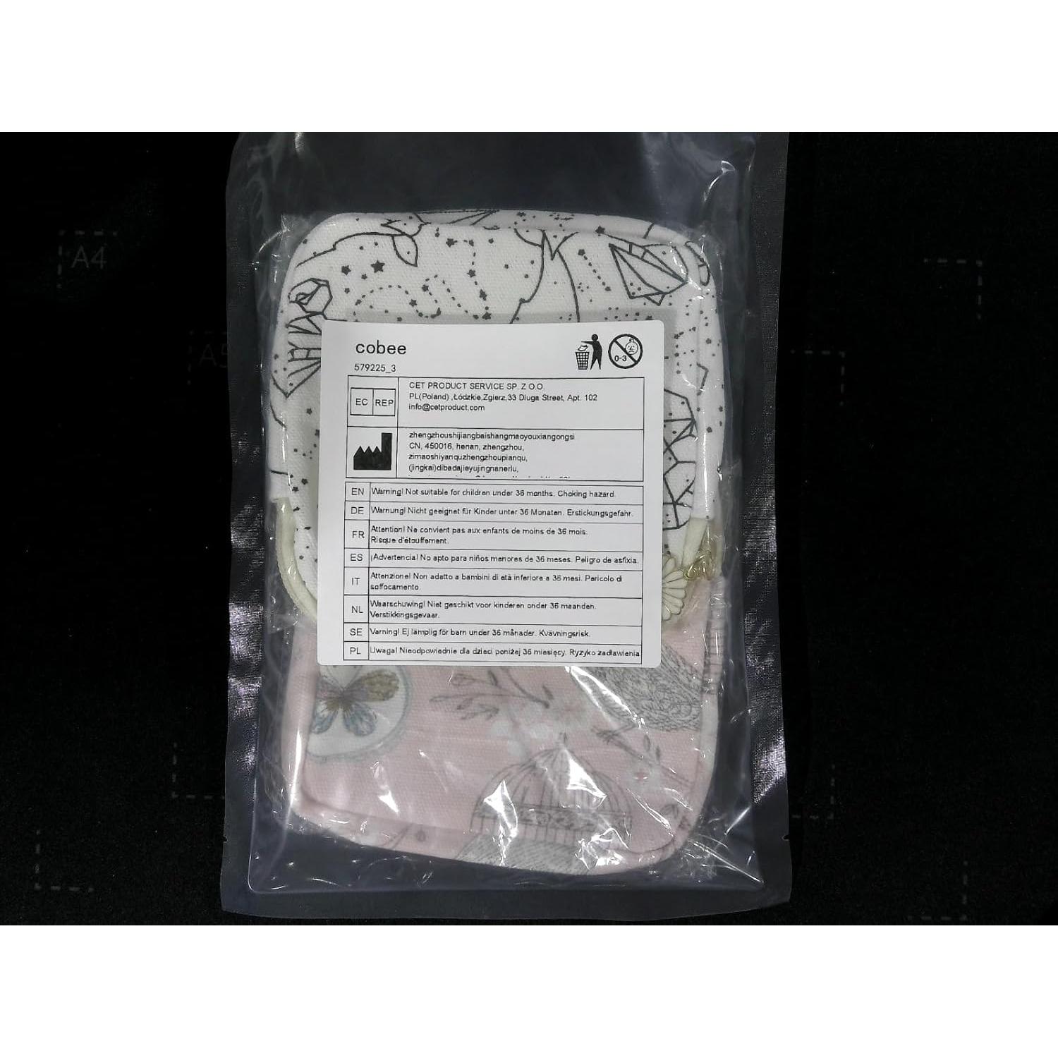 Bolsa de Almacenamiento Menstrual Cobee 2PCS Pájaro 12x12cm