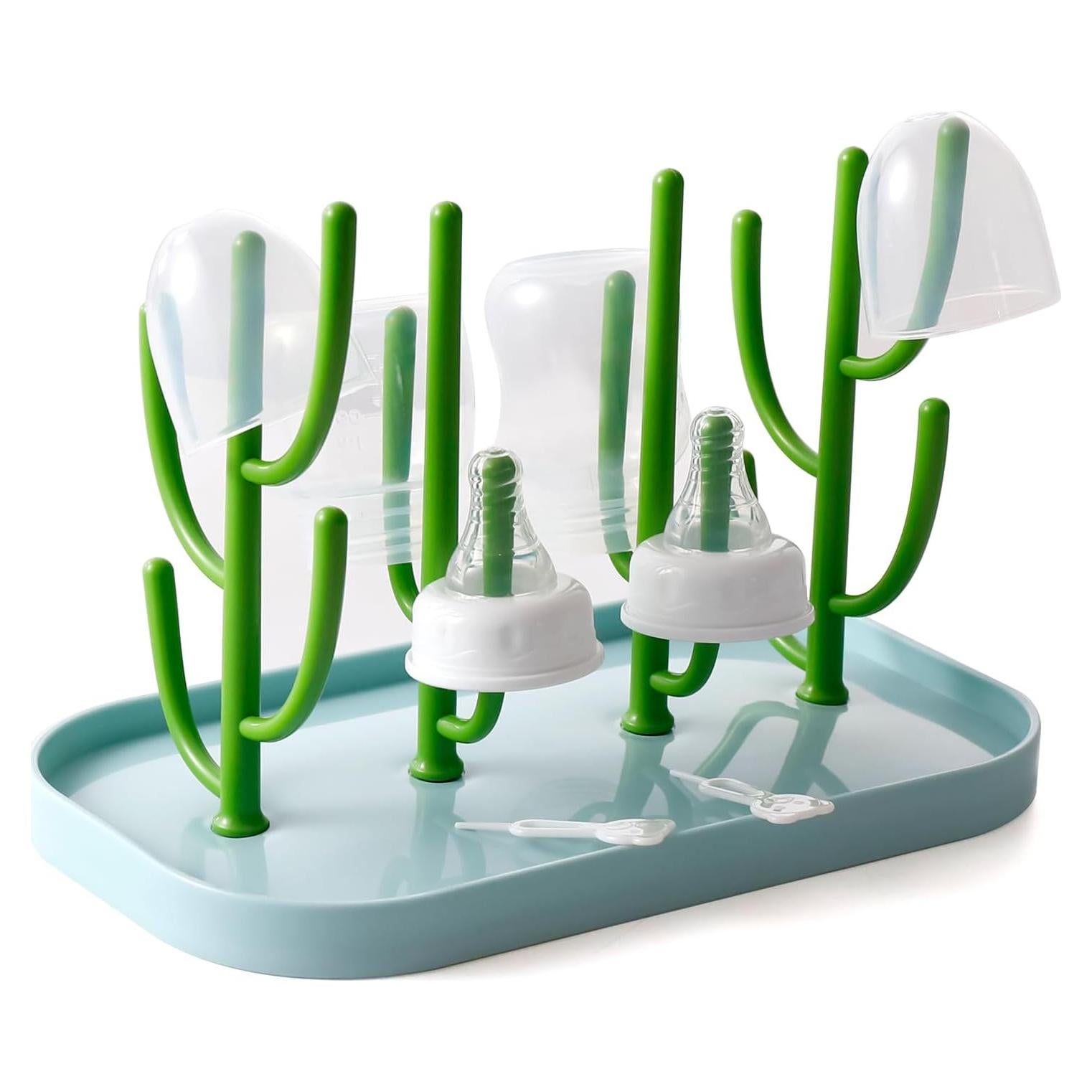 Soporte para Secado de Biberones XYW Azul Ahorra Espacio