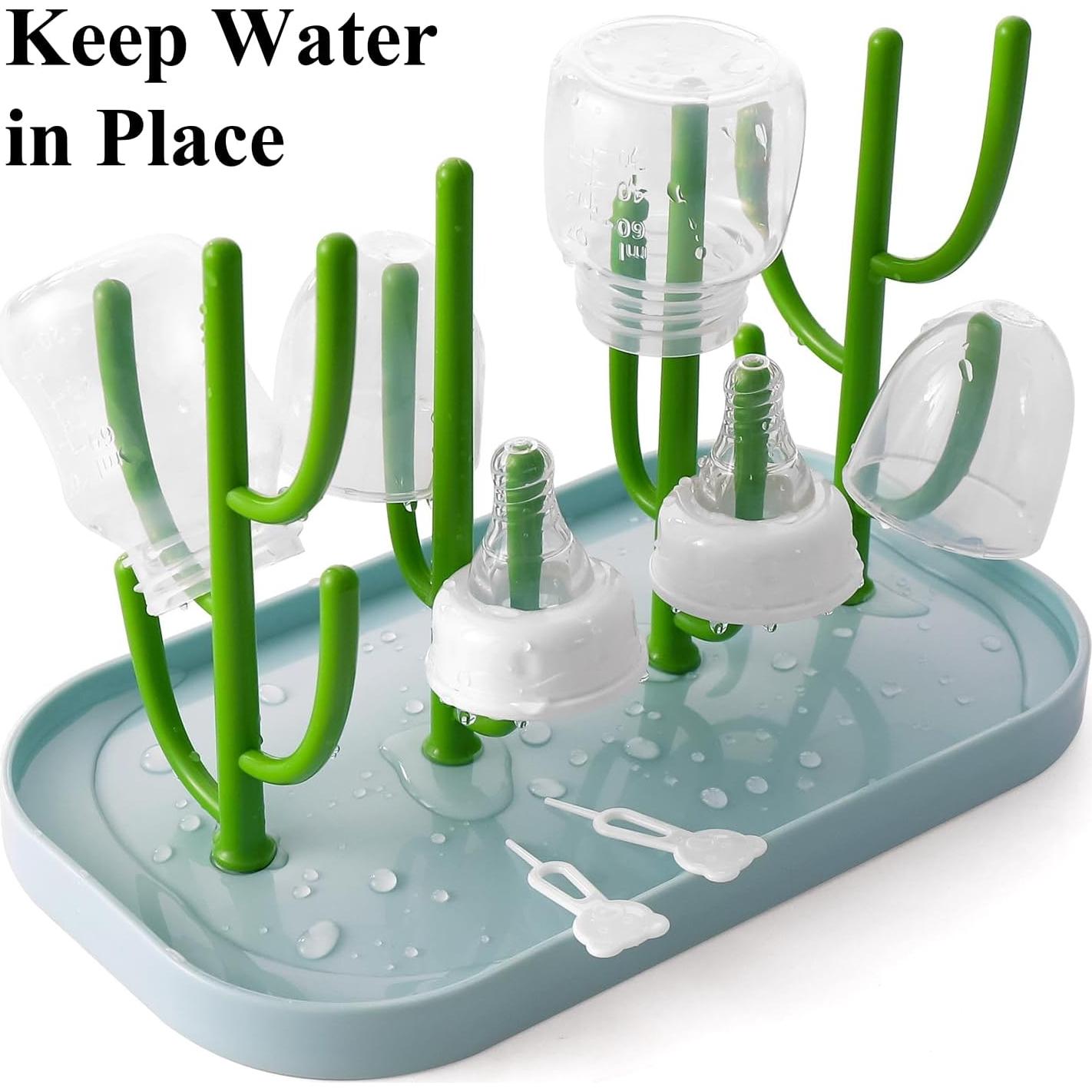 Soporte para Secado de Biberones XYW Azul Ahorra Espacio