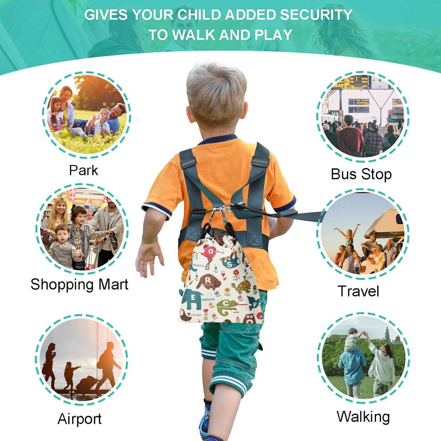 Arnés de Seguridad Ajustable para Niños Autistas - Turquesa