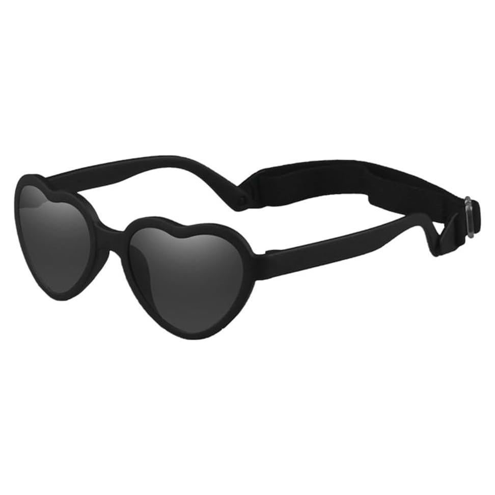 Gafas de sol polarizadas para bebés corazón con correa - UV400