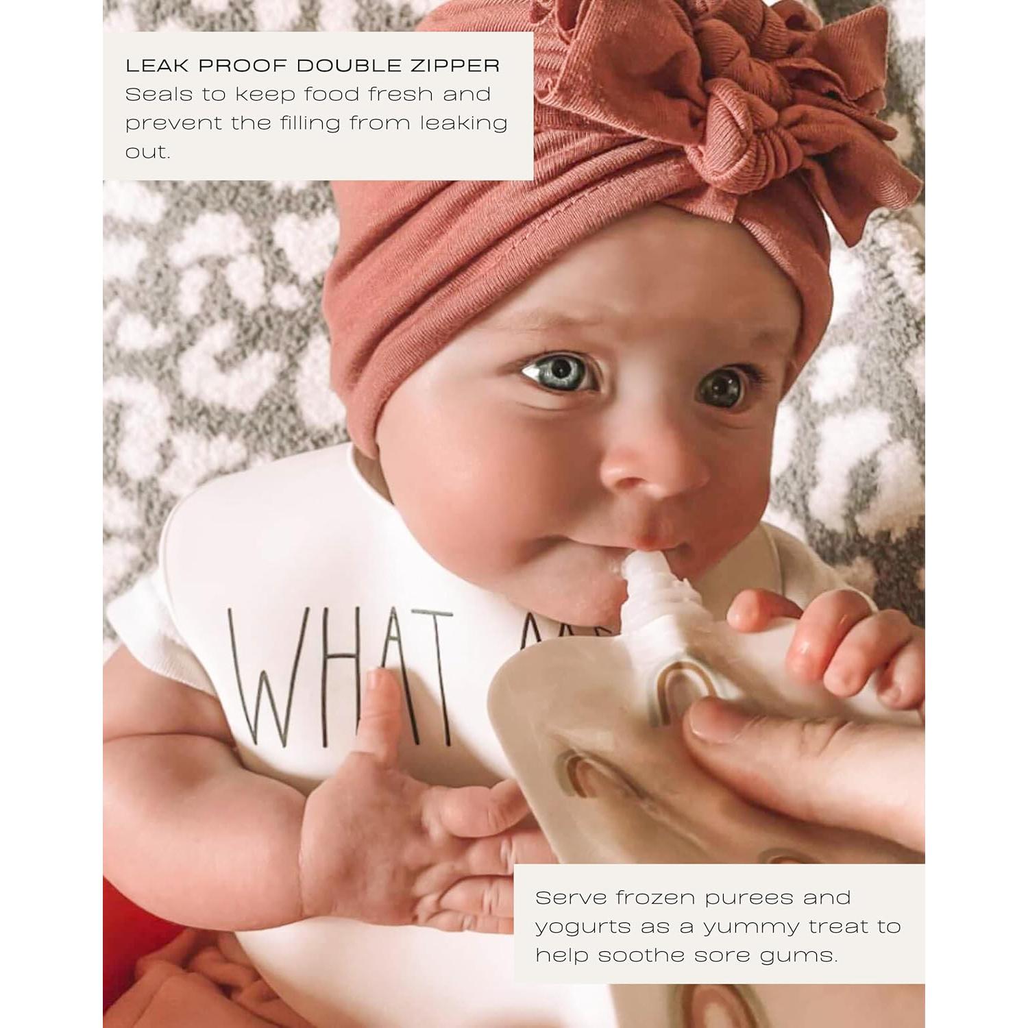 Bolsas Reutilizables para Comida Bebé Hippypotamus - 12 Unidades