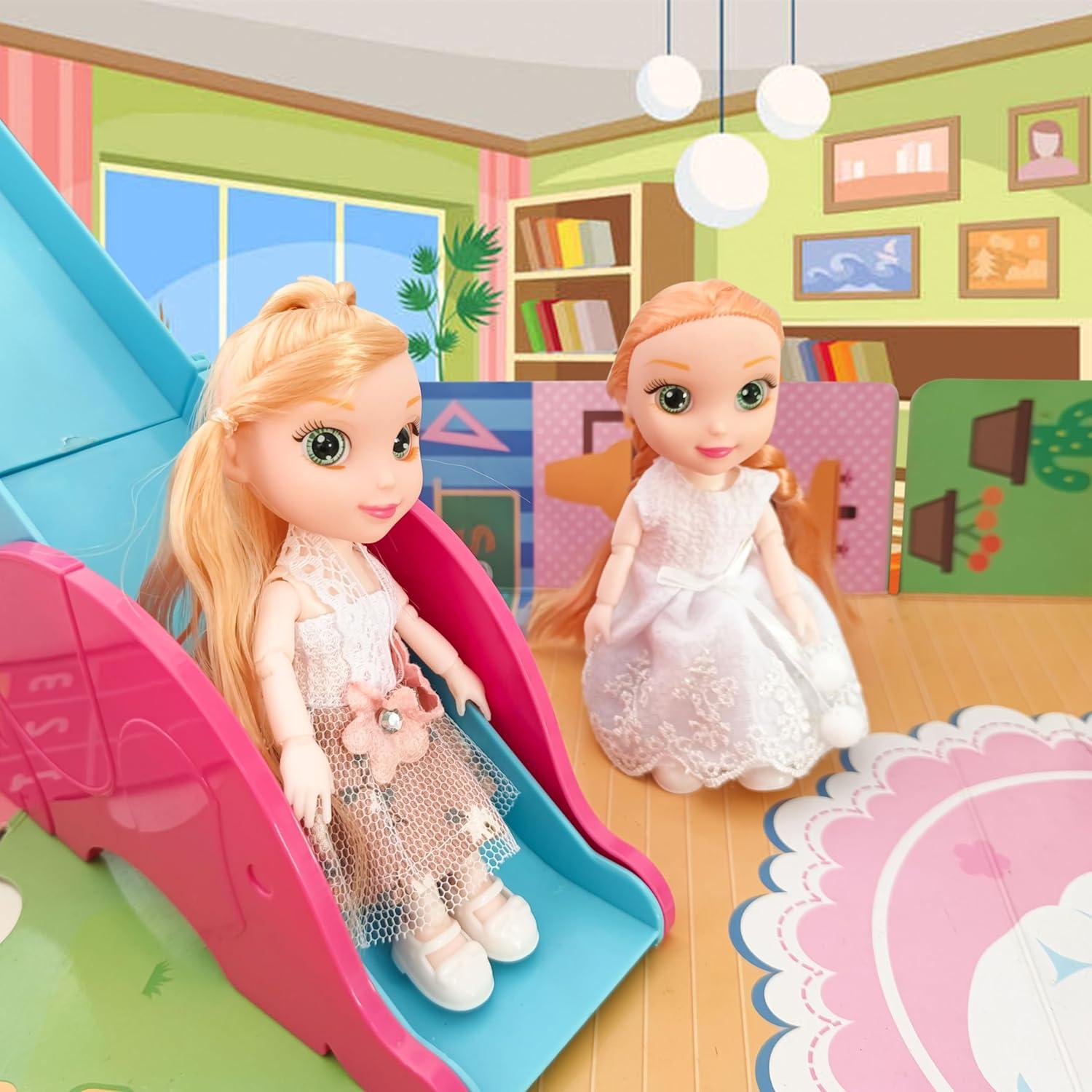 Muñecas Mini Niña Chenghai 16 cm con 10 Conjuntos de Ropa