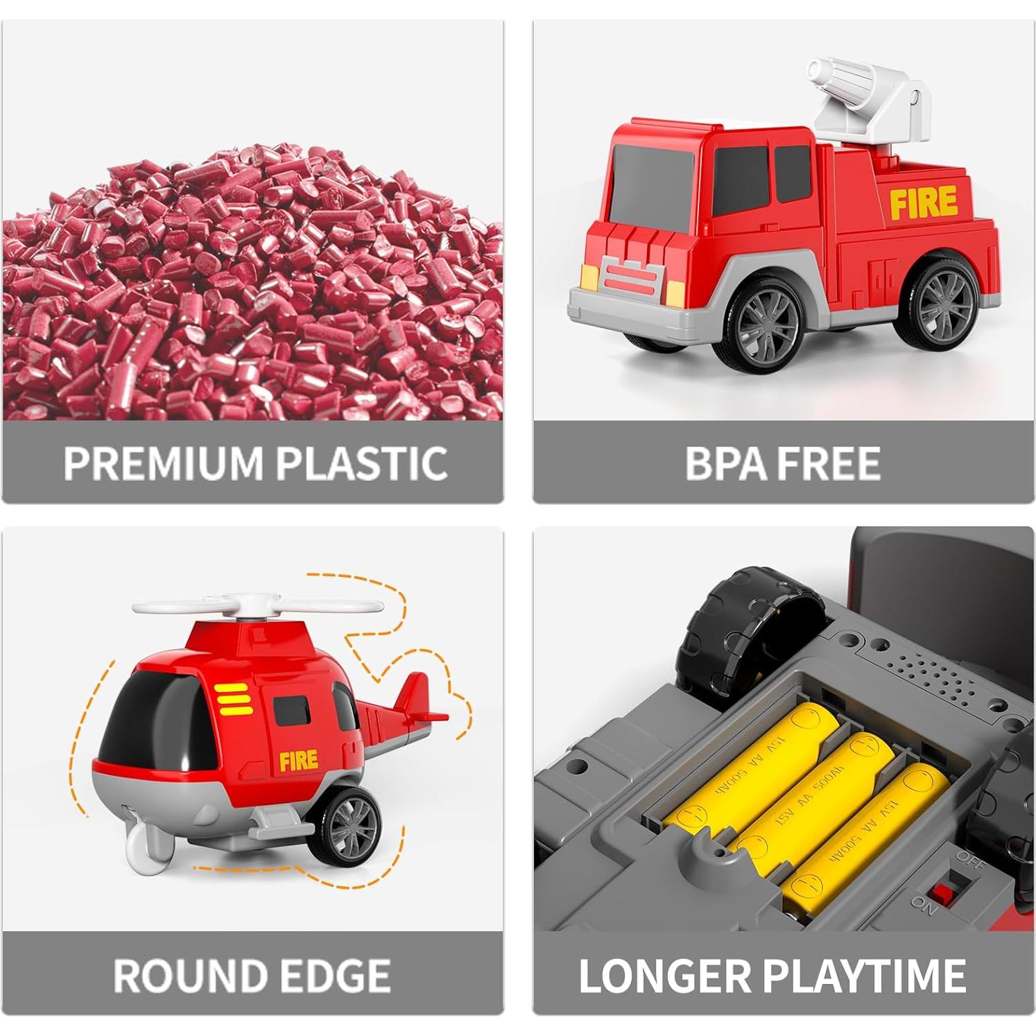 Camión de Bomberos 5 en 1 Bennol para Niños 1-6 Años