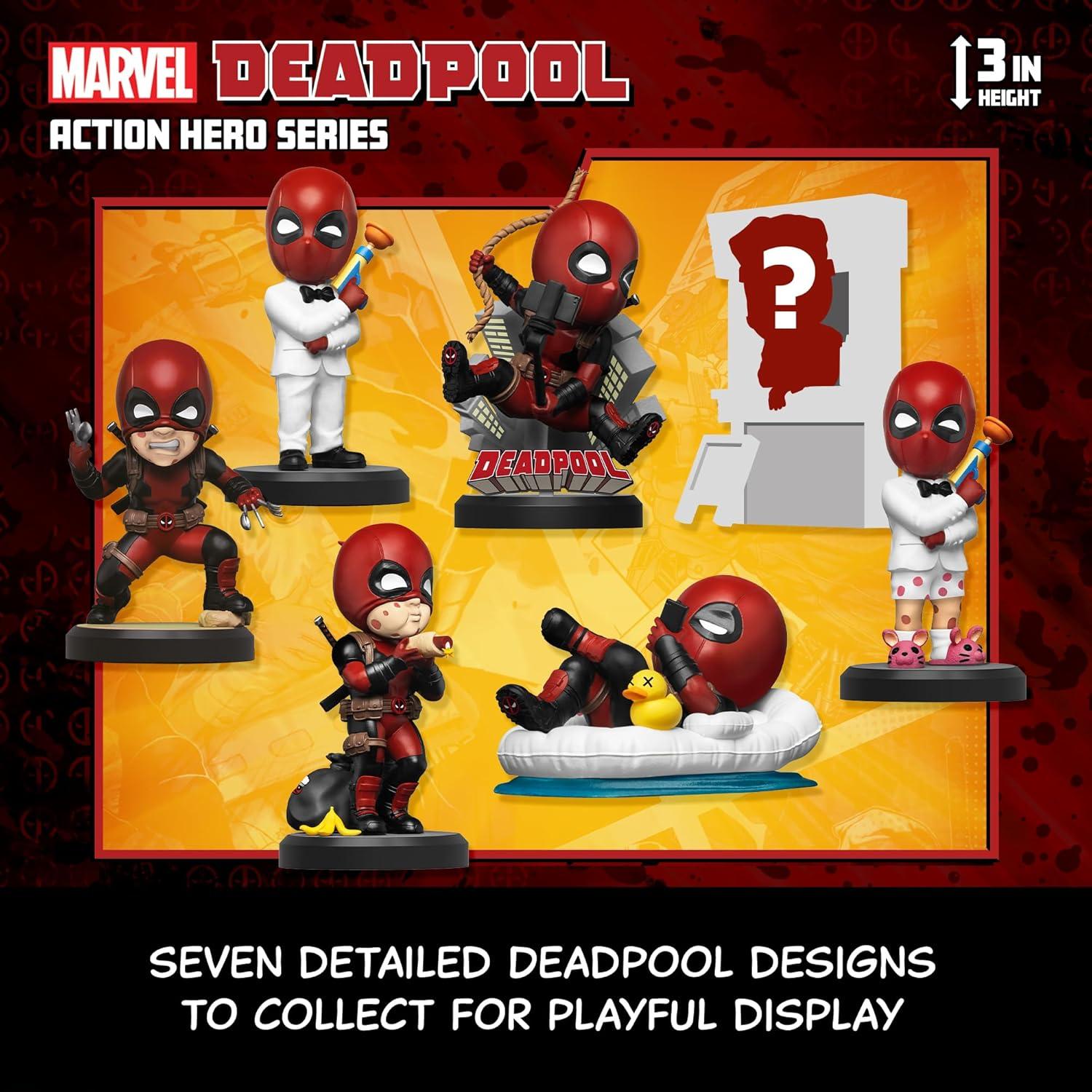 Caja Sorpresa 6 Figuras Coleccionables Deadpool YuMe 10 cm