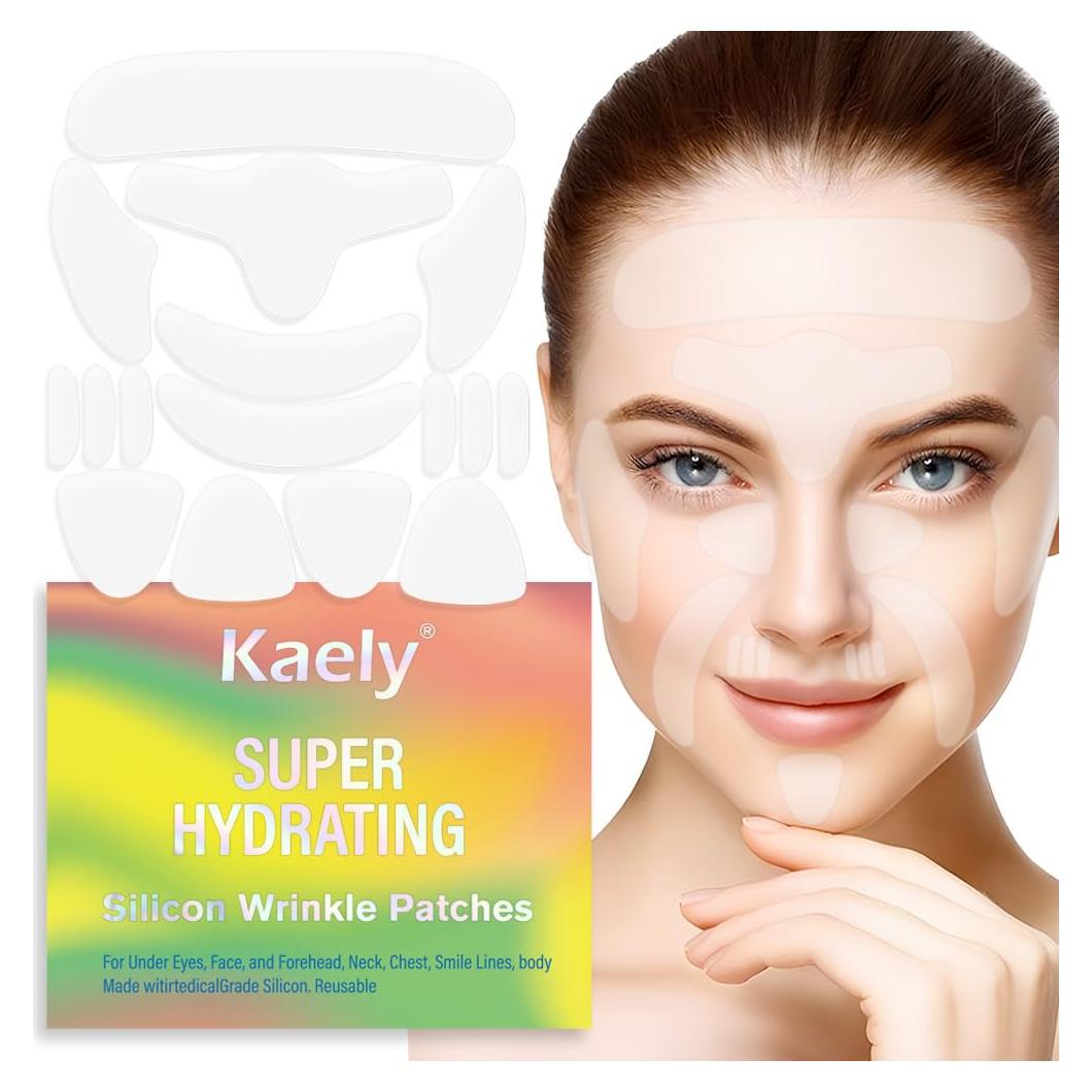 Parches Faciales de Silicona Reutilizables evpct - 16 Pcs