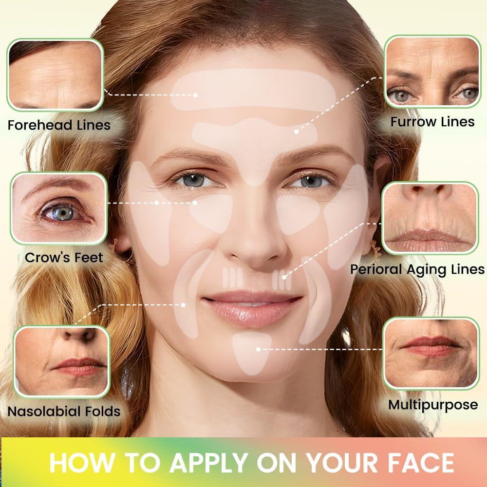 Parches Faciales de Silicona Reutilizables evpct - 16 Pcs