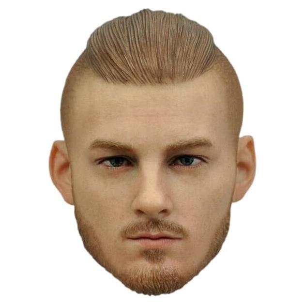 Escultura Cabeza Masculina 1/6 Samurai Genérico PVC 30.48 cm