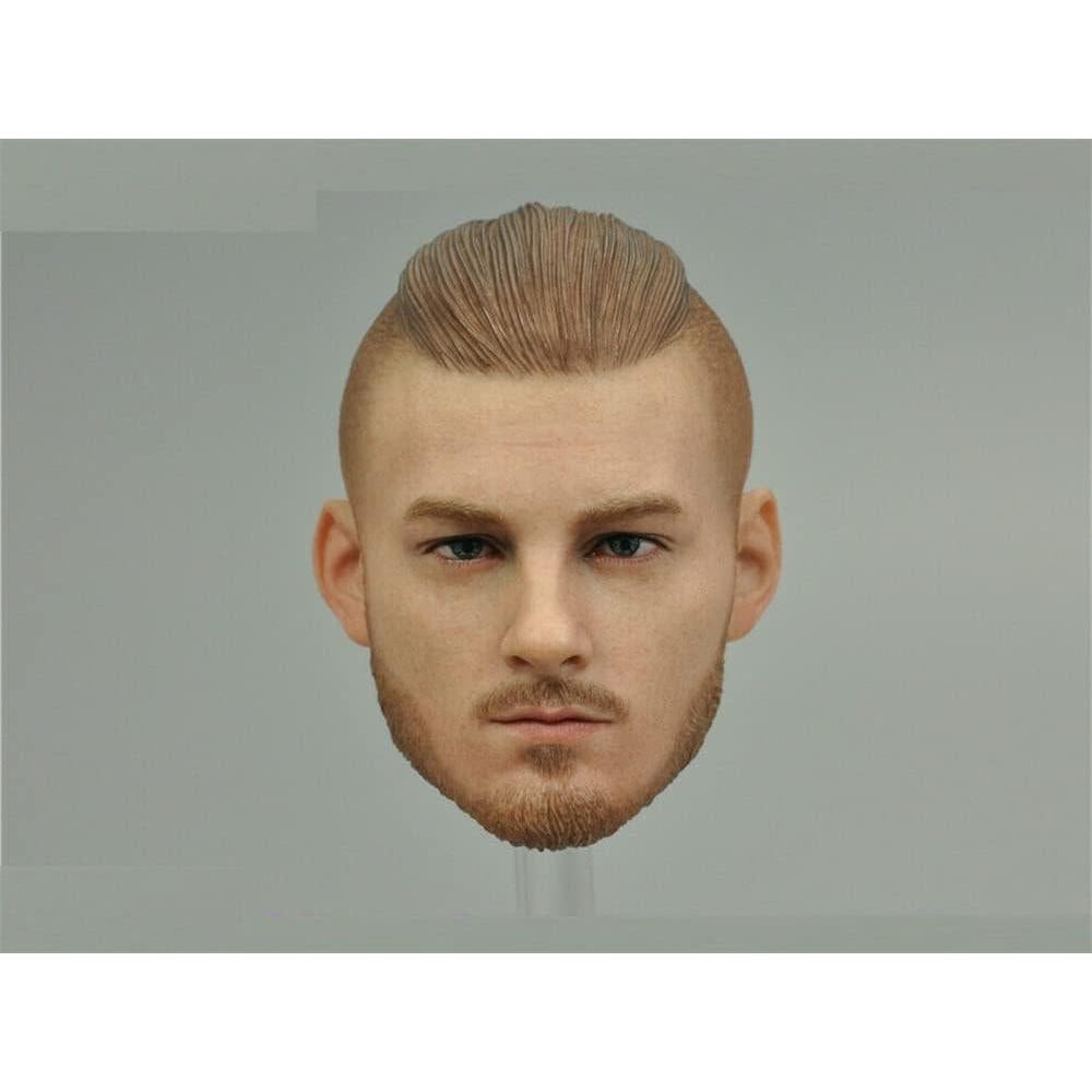 Escultura Cabeza Masculina 1/6 Samurai Genérico PVC 30.48 cm