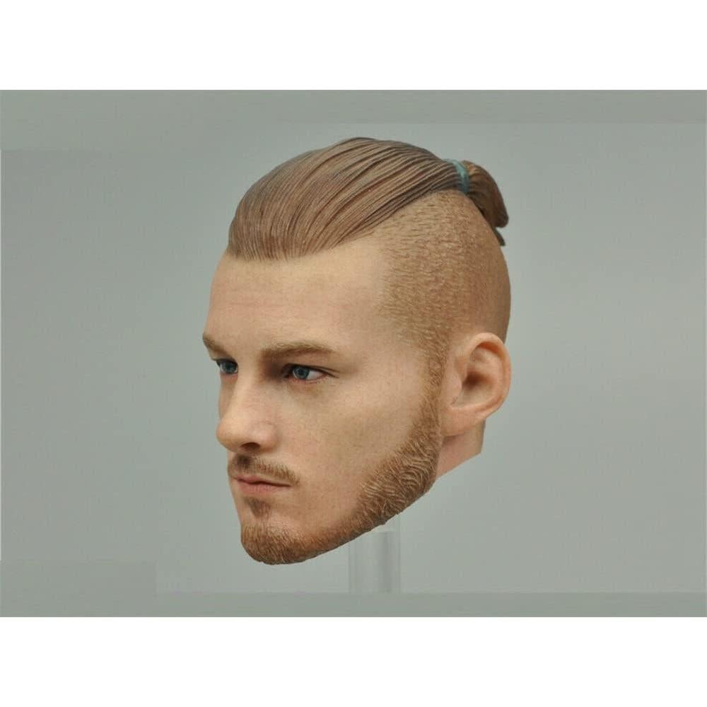 Escultura Cabeza Masculina 1/6 Samurai Genérico PVC 30.48 cm