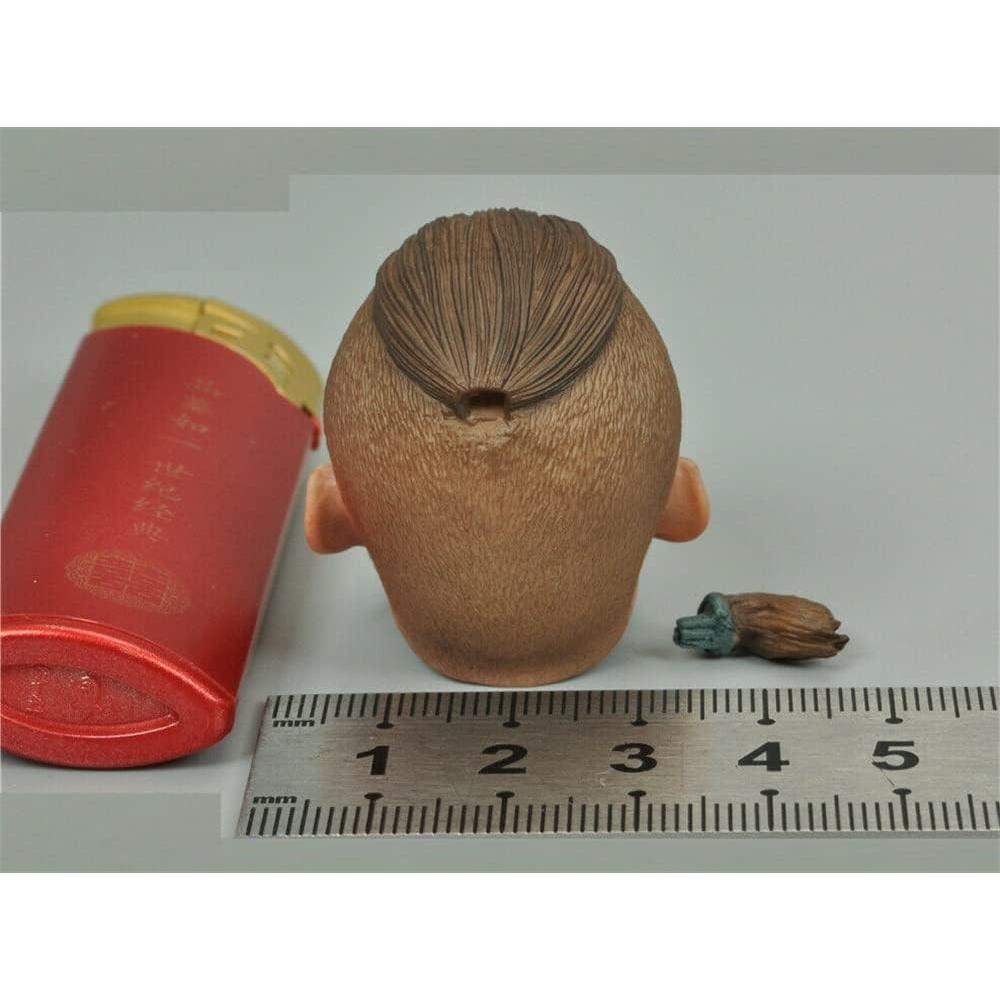 Escultura Cabeza Masculina 1/6 Samurai Genérico PVC 30.48 cm