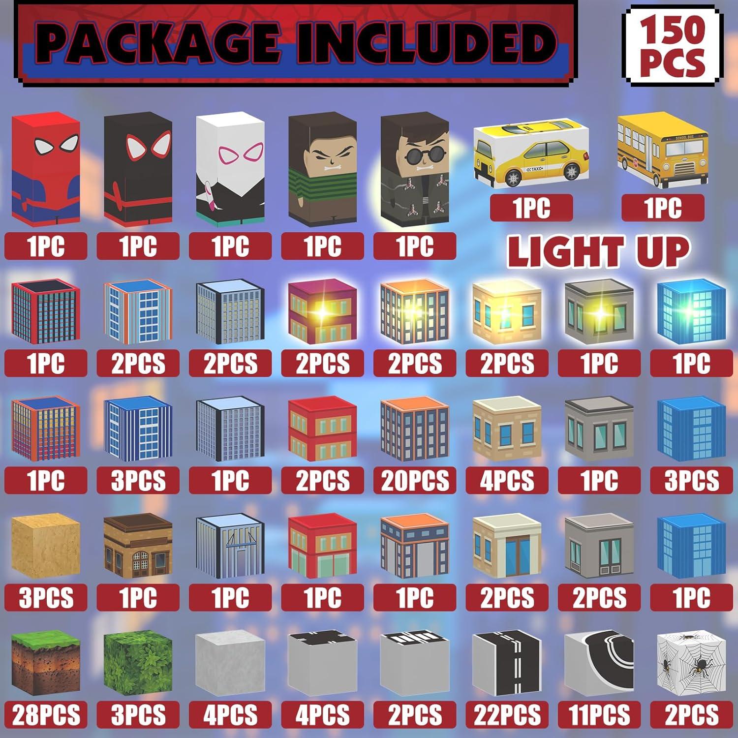 Juego de Bloques Magnéticos AIDYVOI 150 PCS con Luz 2.54 cm