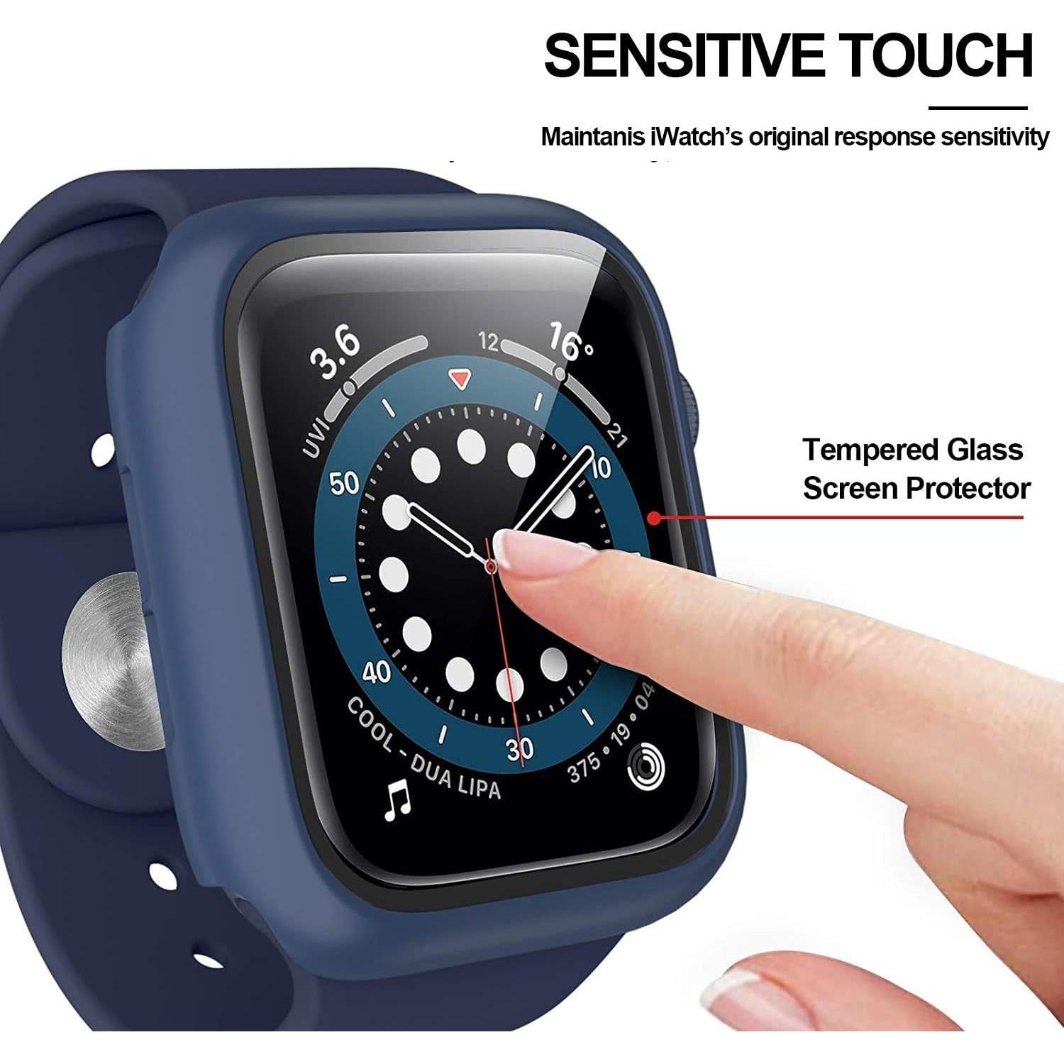 Paquete de 12 fundas con protector de pantalla para Apple Watch 42mm