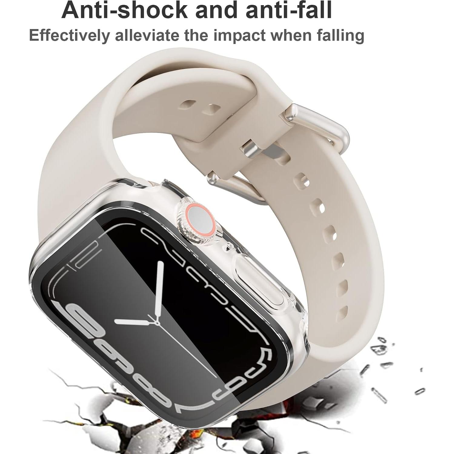 Paquete de 12 fundas con protector de pantalla para Apple Watch 42mm