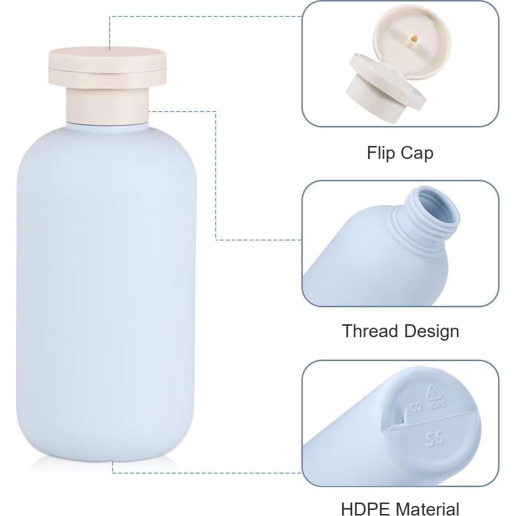 Botellas de viaje UMETASS 200 ml a prueba de fugas Azul