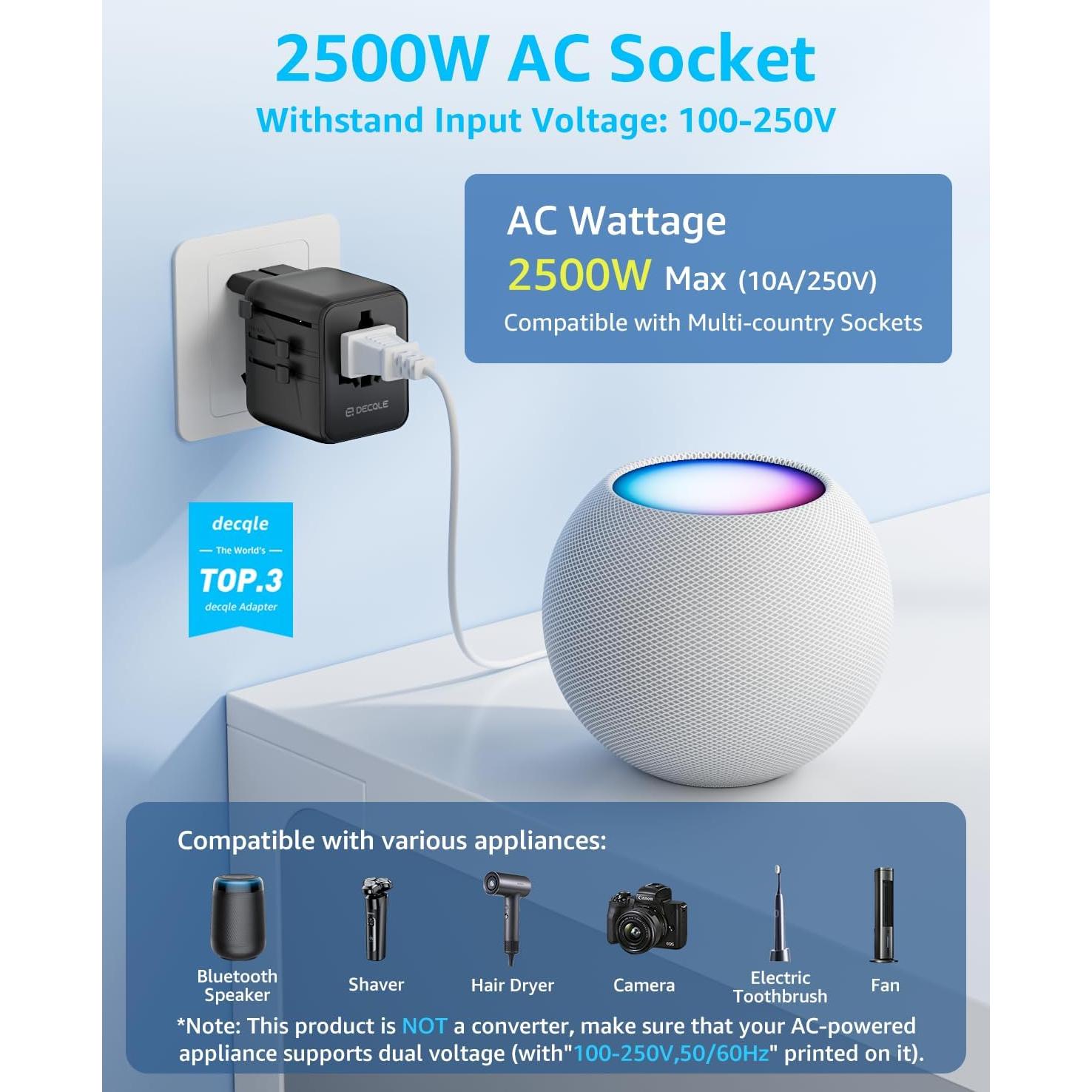 Adaptador de Viaje Universal Dongguan 17W 4 Puertos USB Negro