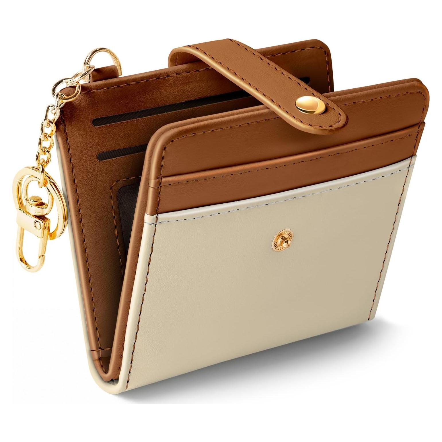 Cartera Bifold RFID para Damas Jogjam Beige y Marrón