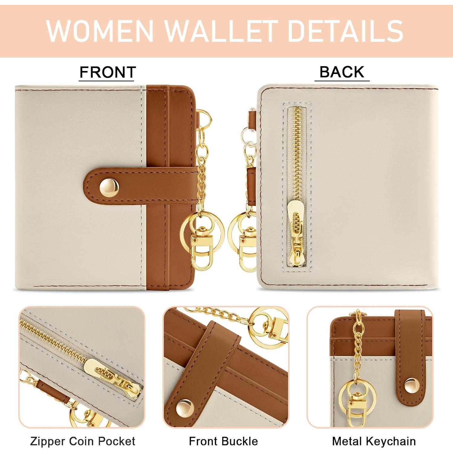 Cartera Bifold RFID para Damas Jogjam Beige y Marrón