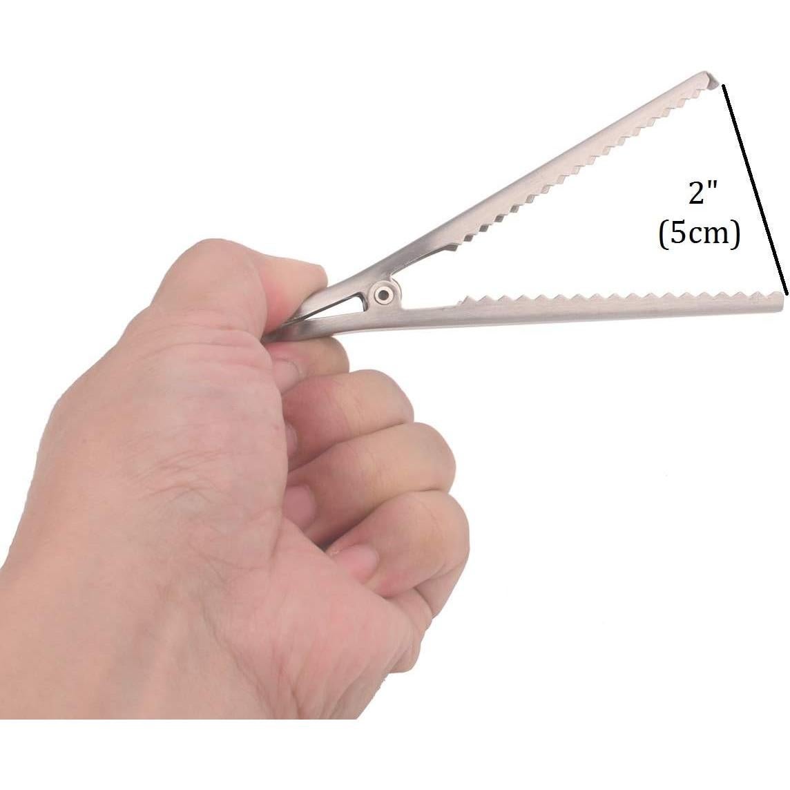 Set de 12 Clips de Acero Inoxidable Flammi para Bolsas