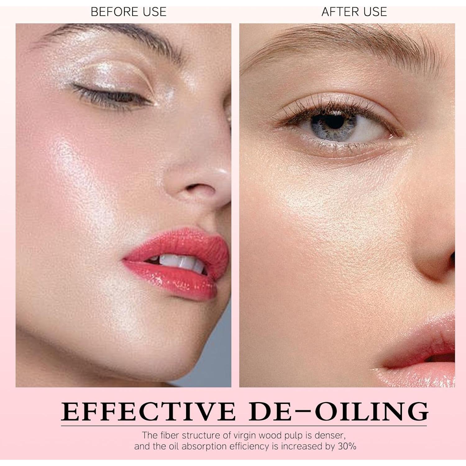 Hojas Absorbentes de Aceite JOSURBEAUTY 5M Rosa - Control Grasa