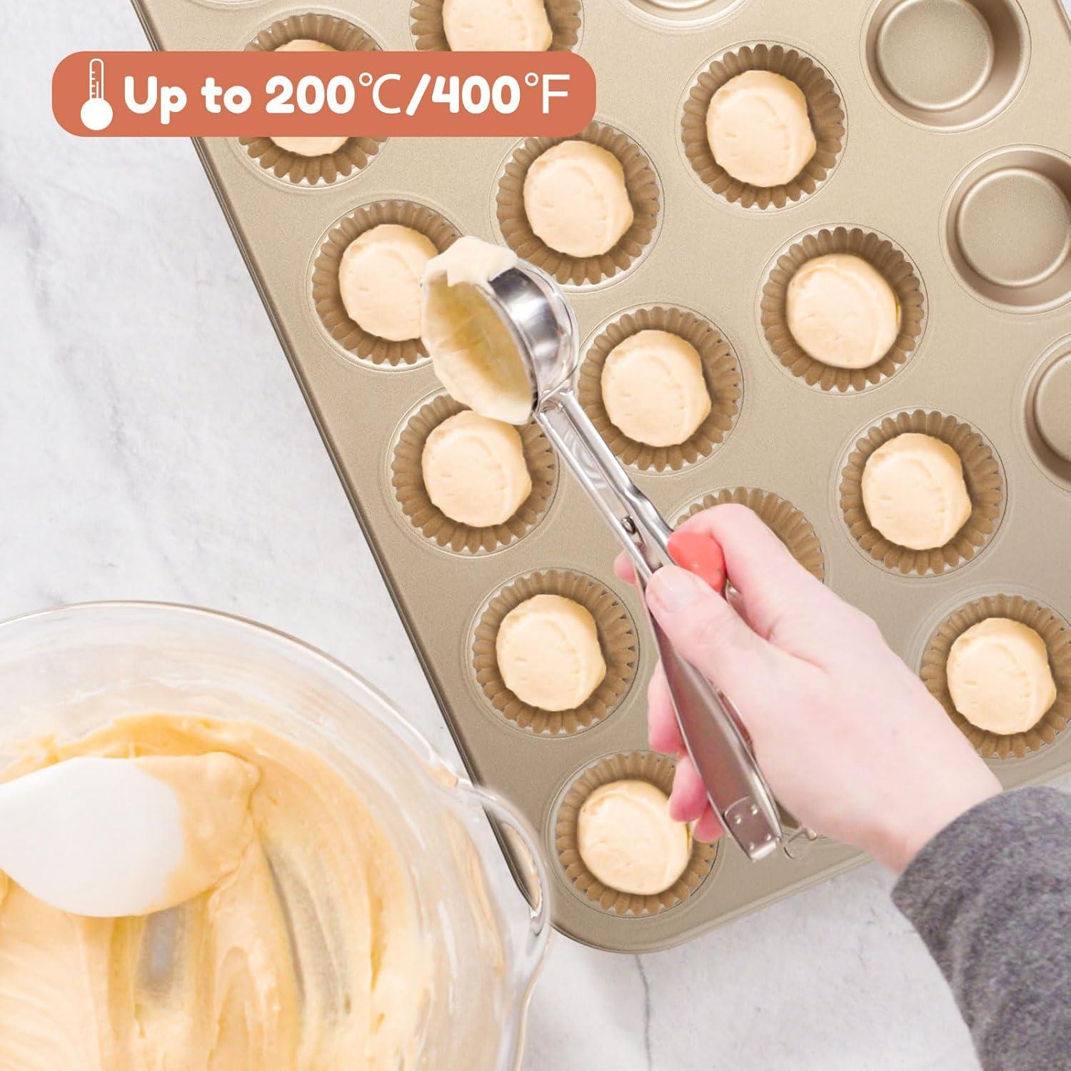 500 Forros de Papel para Cupcakes Mini Parmedu Naturales