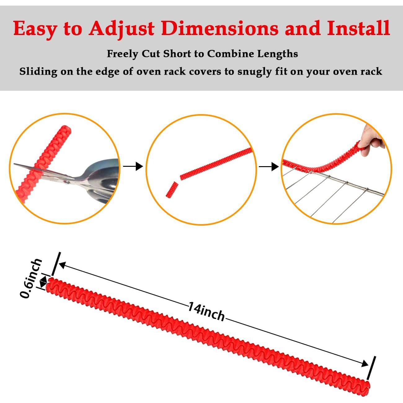 Protectores de Silicona para Rejilla de Horno SDTC Tech 4 Pcs
