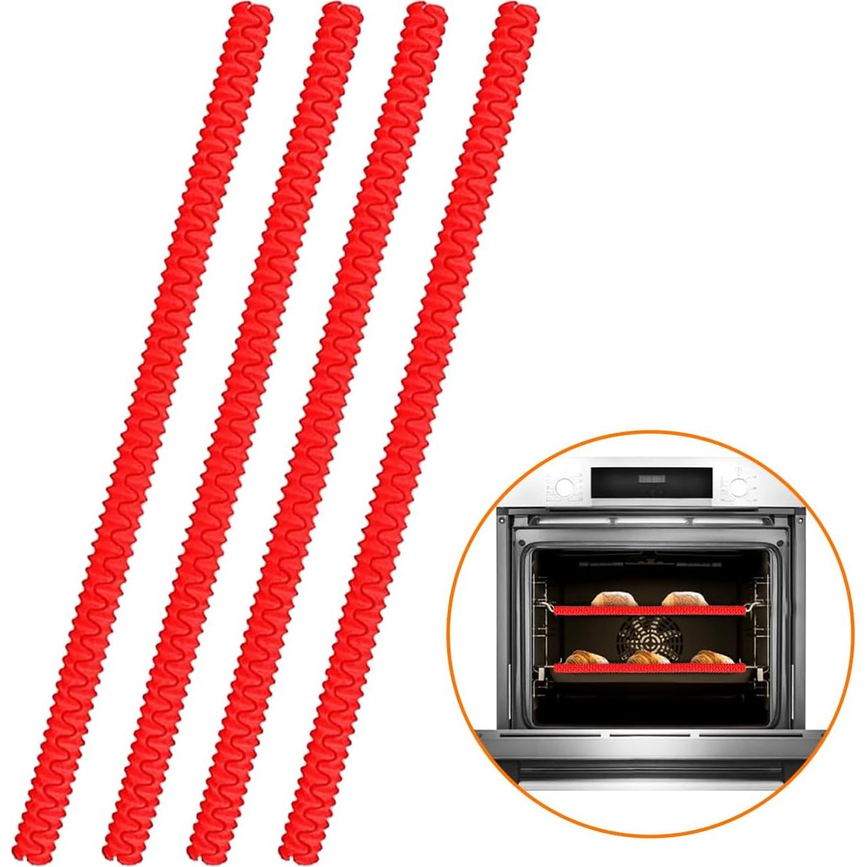 Protectores de Silicona para Rejilla de Horno SDTC Tech 4 Pcs