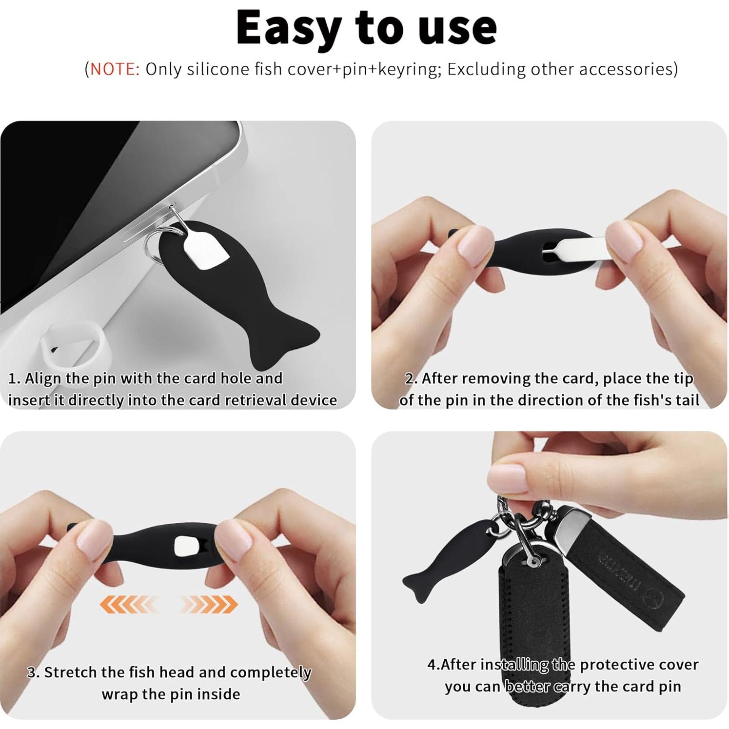 Soporte de tarjeta SIM TACOMEGE con pin expulsor y estuche