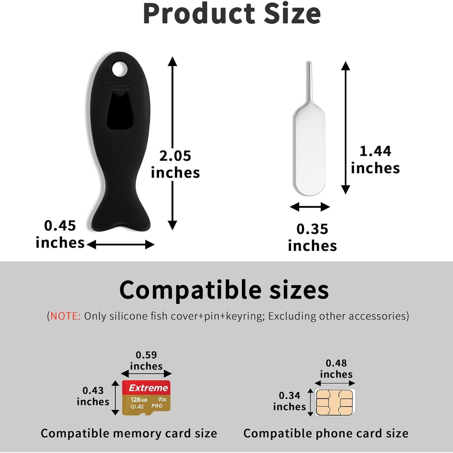 Soporte de tarjeta SIM TACOMEGE con pin expulsor y estuche