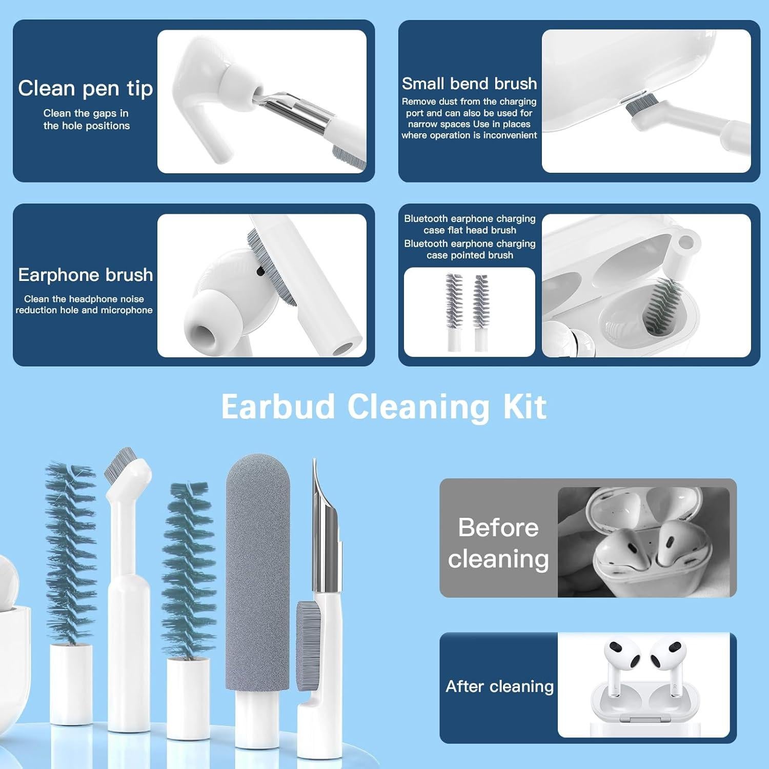 Kit de limpieza 32 en 1 DAPOWER para teclado y dispositivos