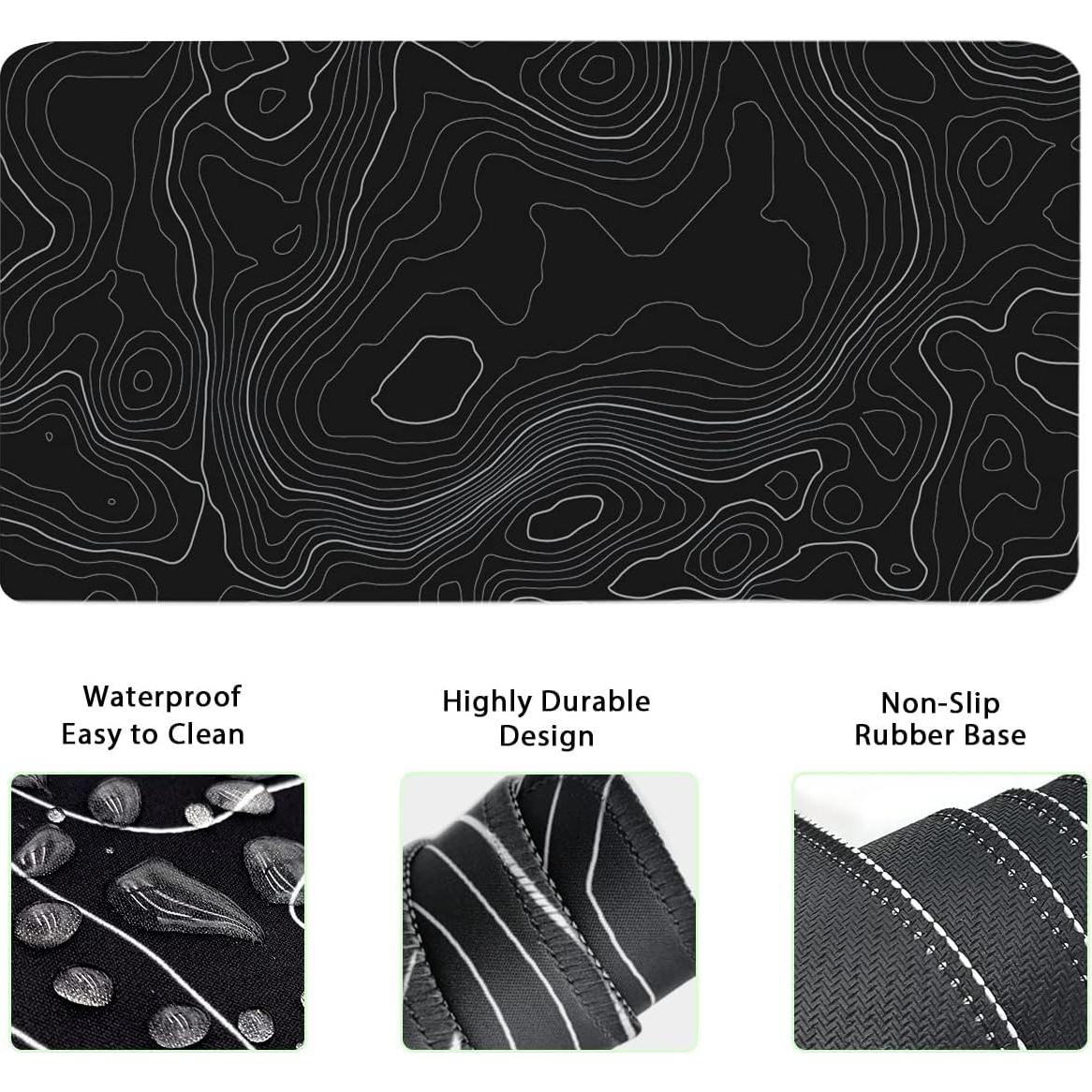 Juego de Alfombrillas de Escritorio 4-en-1 Yunoble Ergonómico