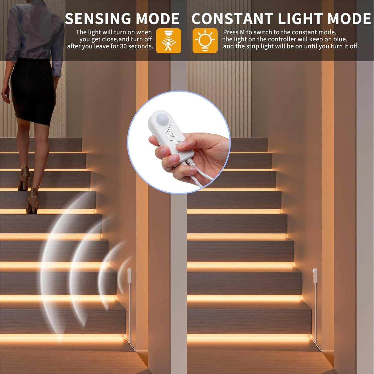 Tira LED COB PAUTIX 2m con Sensor de Movimiento 2700K