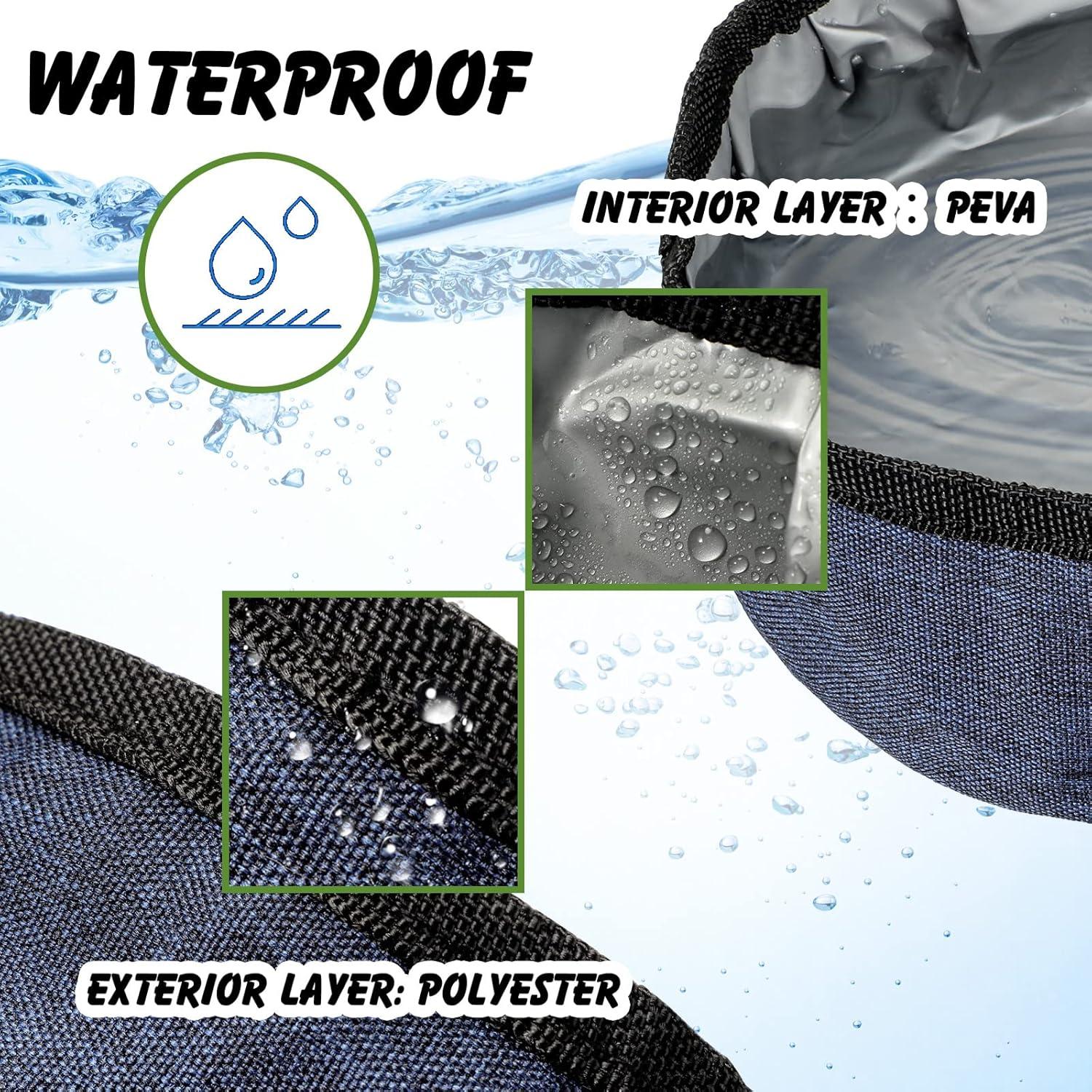 Conjunto de 2 Cuencos Plegables Meanplan para Perros 1.18L