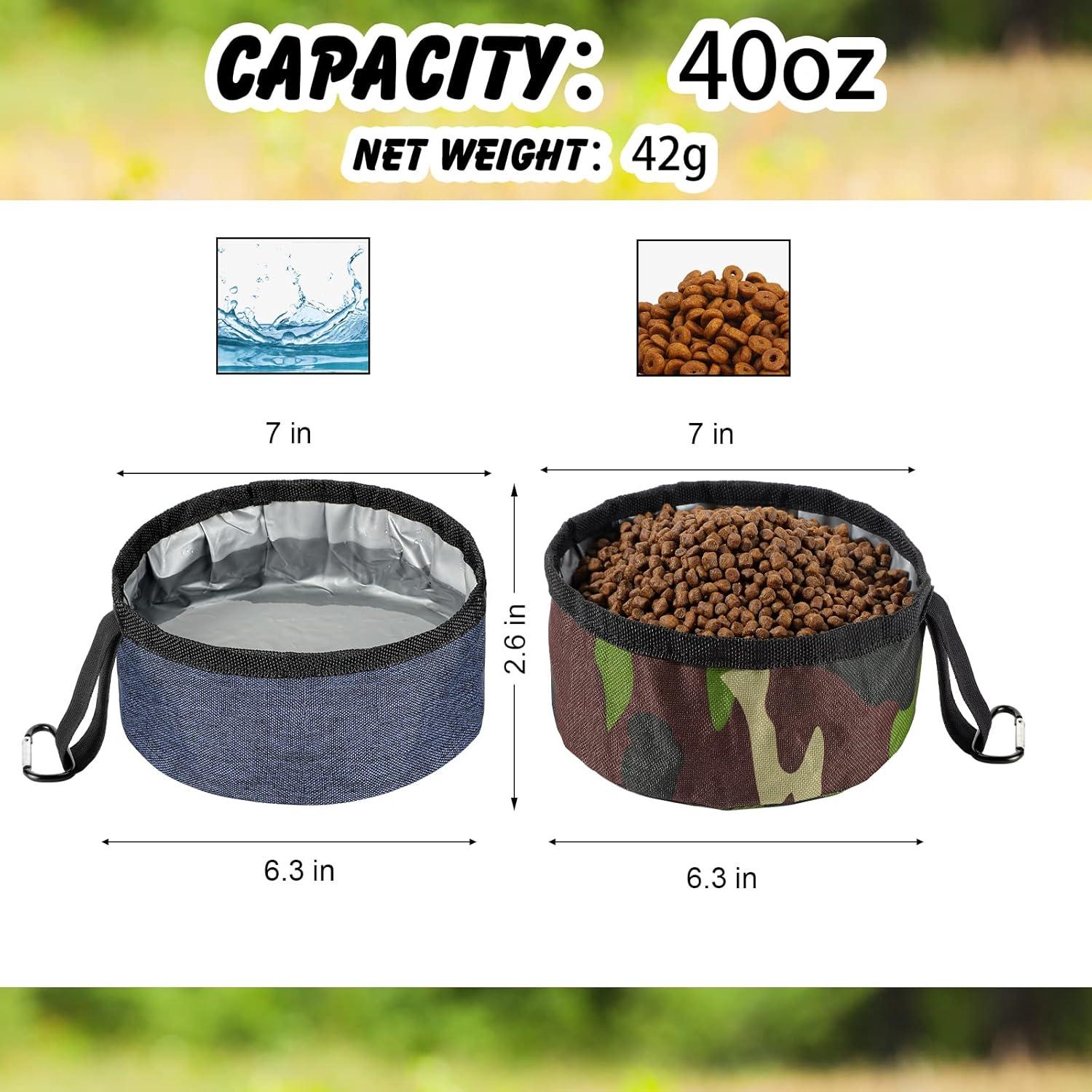 Conjunto de 2 Cuencos Plegables Meanplan para Perros 1.18L