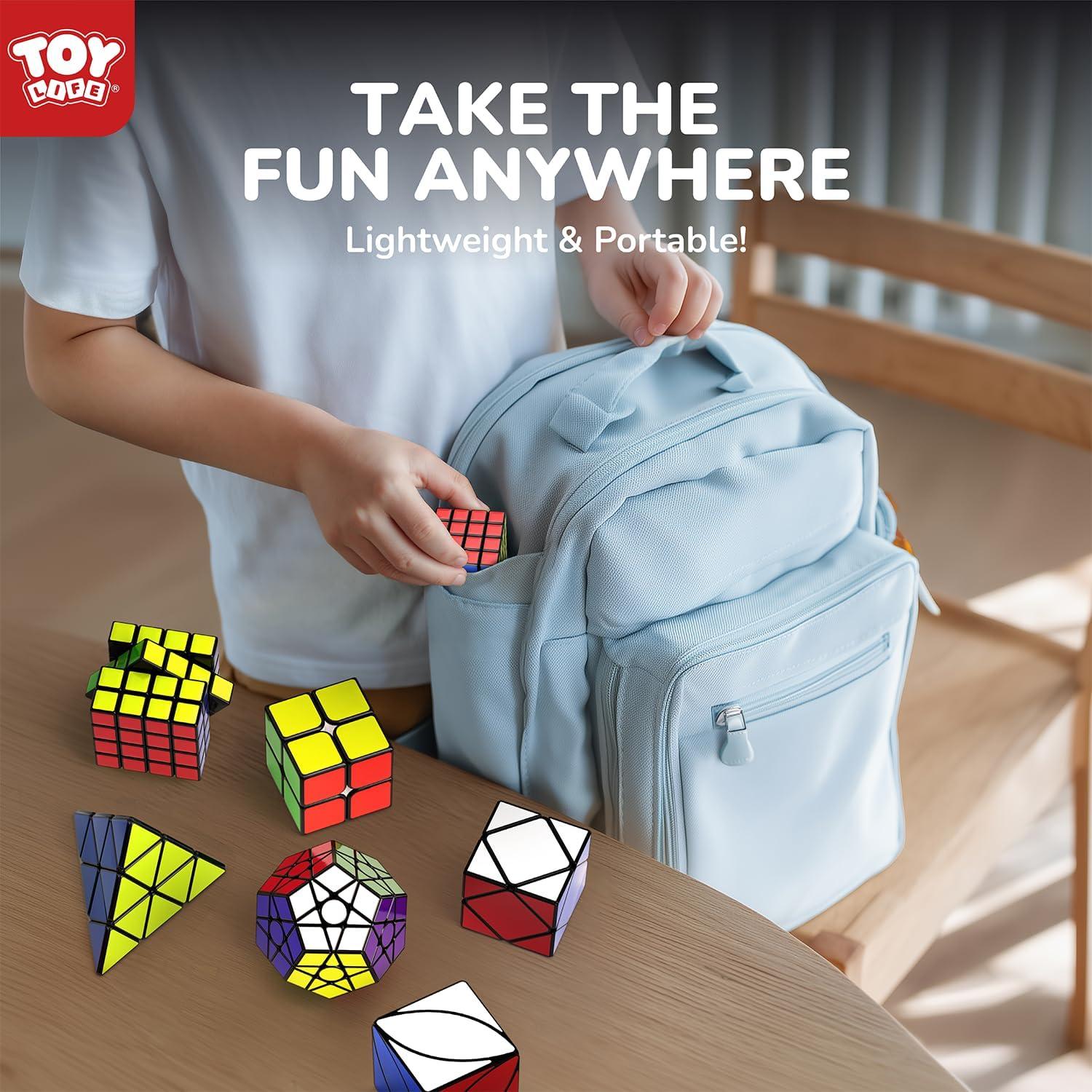 Conjunto de Cubos de Velocidad STEAM Life 10 Piezas - 2x2, 3x3, Pirámide, Espejo, Megaminx y Más