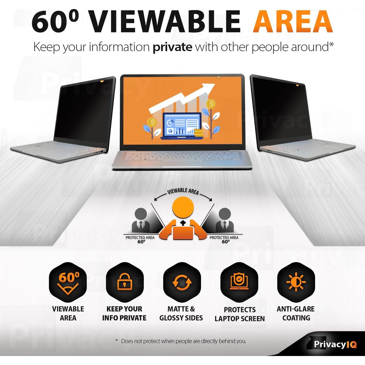 Filtro de Privacidad IQ 14" para Laptop 16:9 - Paquete de 2