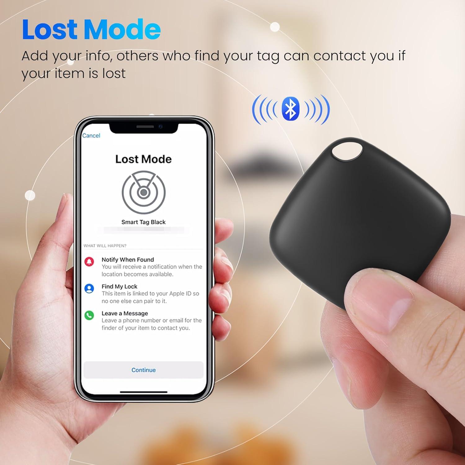 Localizador Bluetooth UUMEE para Llaves y Equipaje - 2 Paquete Negro