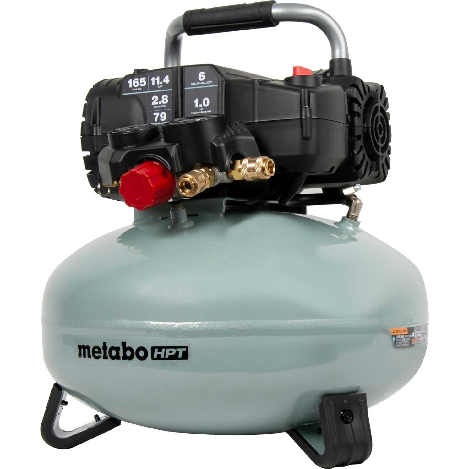Compresor de Aire Metabo HPT EC711S Pancake 6 Gal 165 PSI