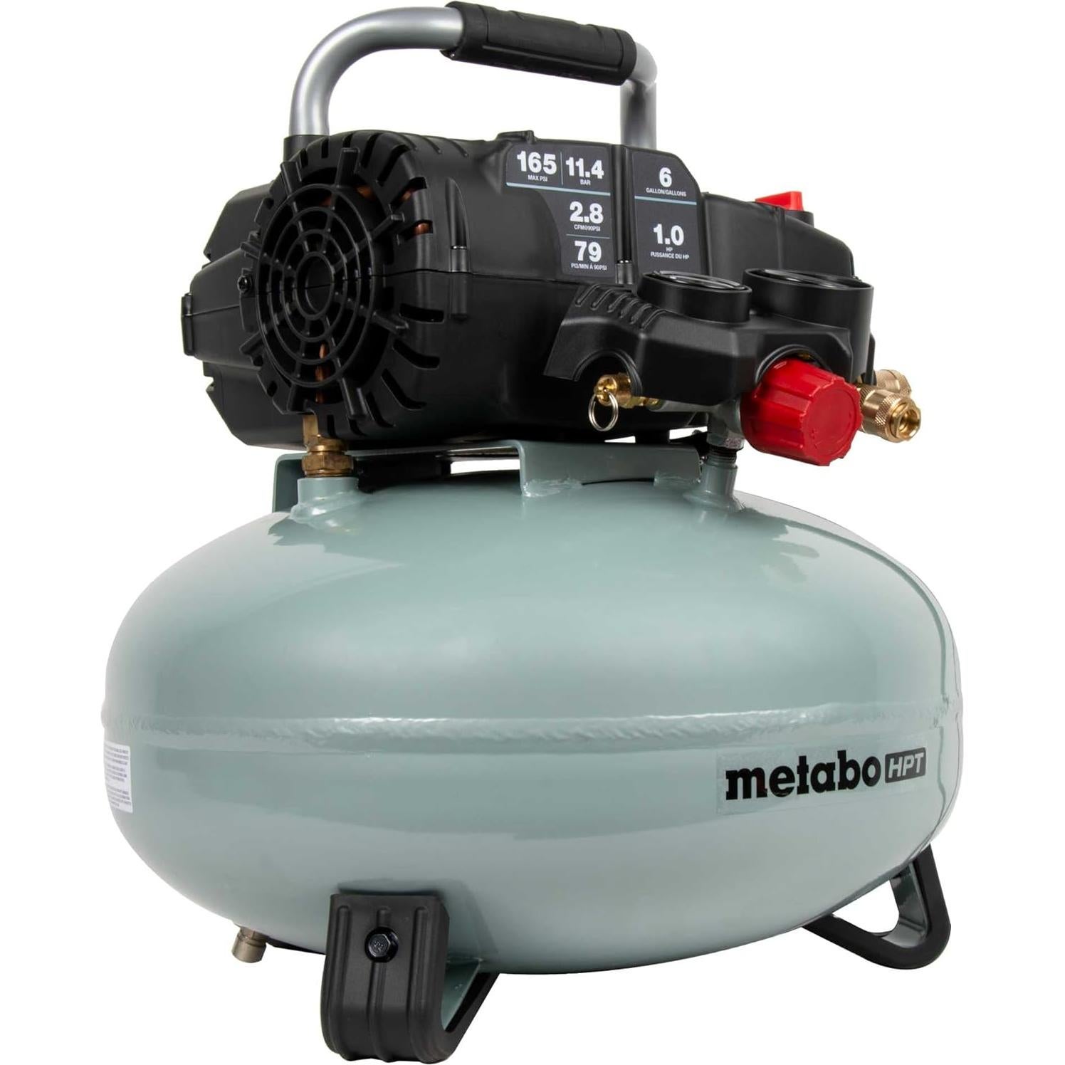 Compresor de Aire Metabo HPT EC711S Pancake 6 Gal 165 PSI