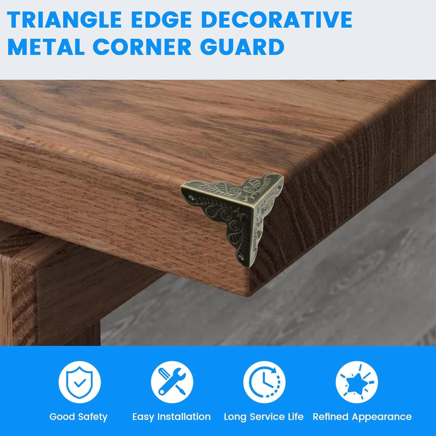 Protector de Esquinas Triangular SDTC Tech 12 Piezas Bronce