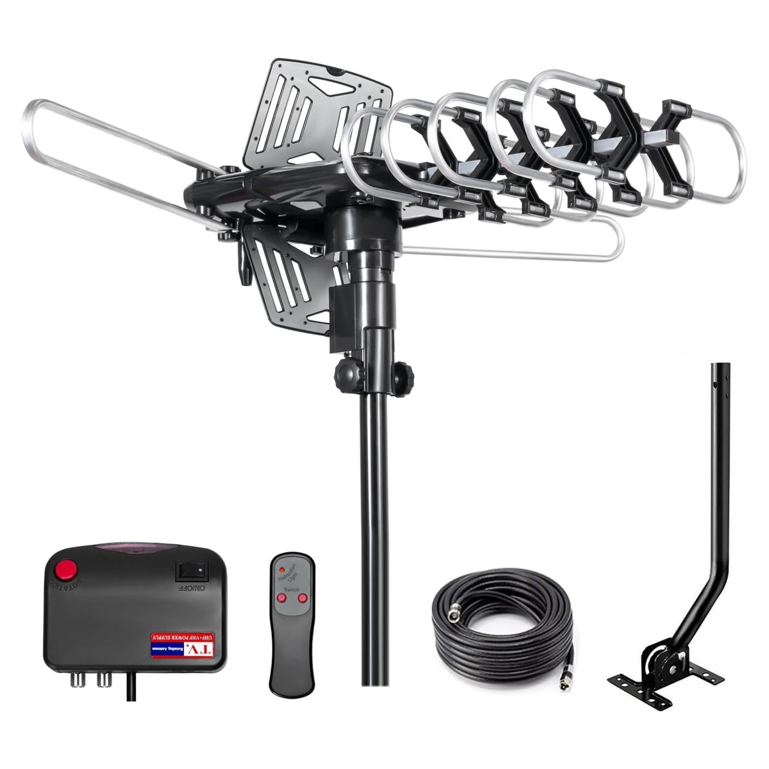 Antena de TV Exterior Bing Kitto OD102 - Rango 321.87 km, 4K