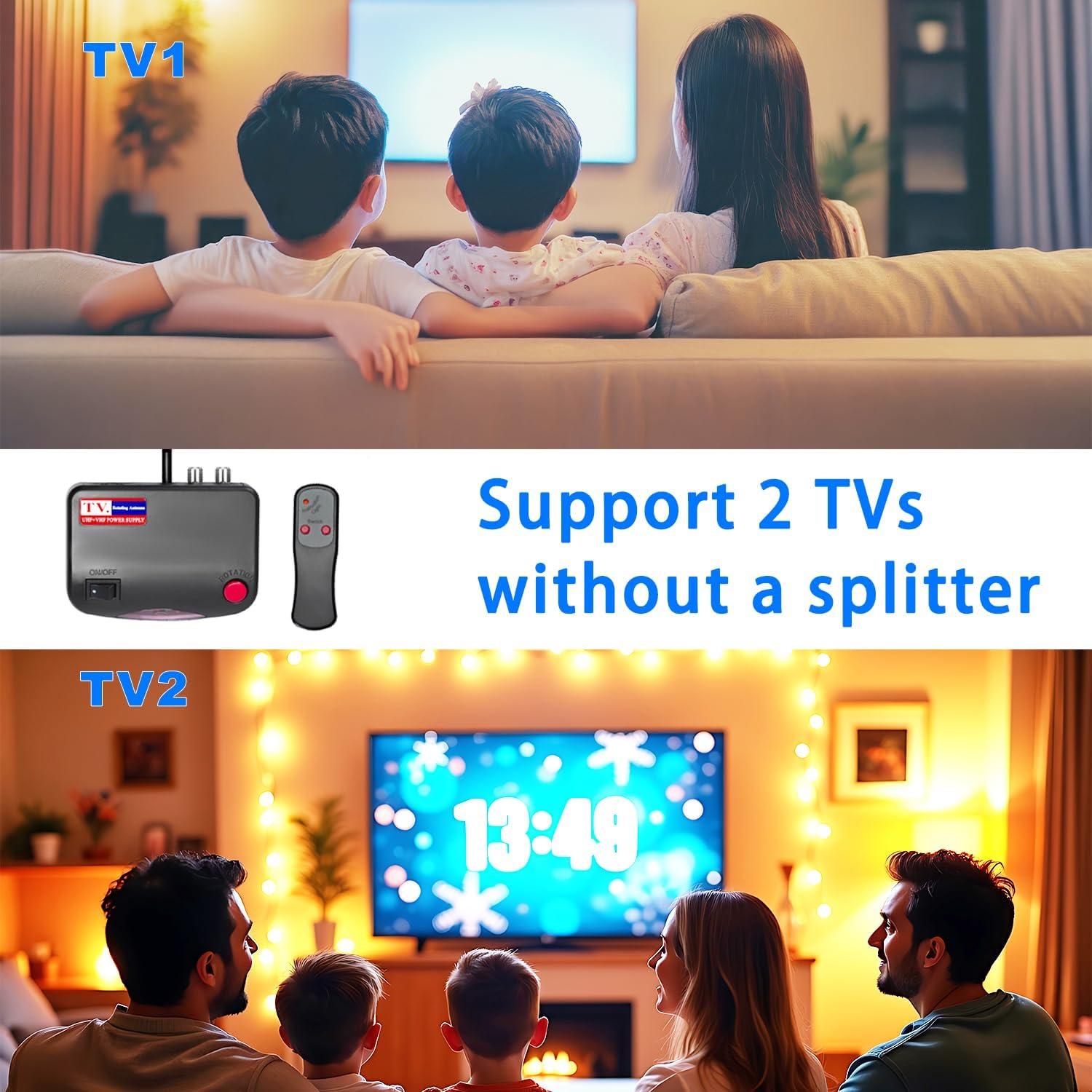 Antena de TV Exterior Bing Kitto OD102 - Rango 321.87 km, 4K